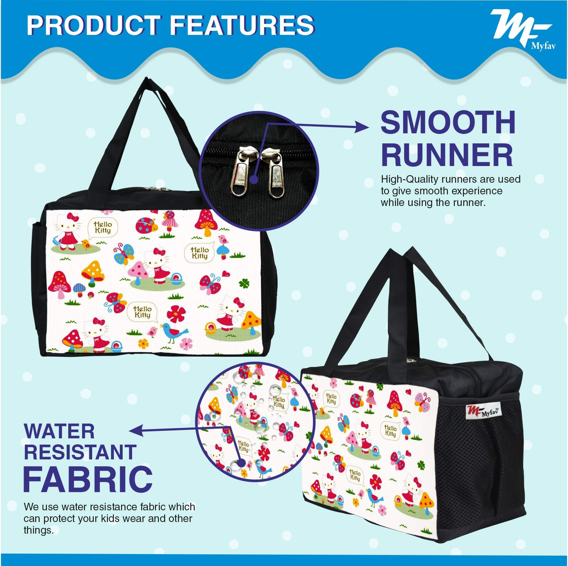 MY FAV Hello Kitty Printed Baby Diaper Bag Diaper Bag