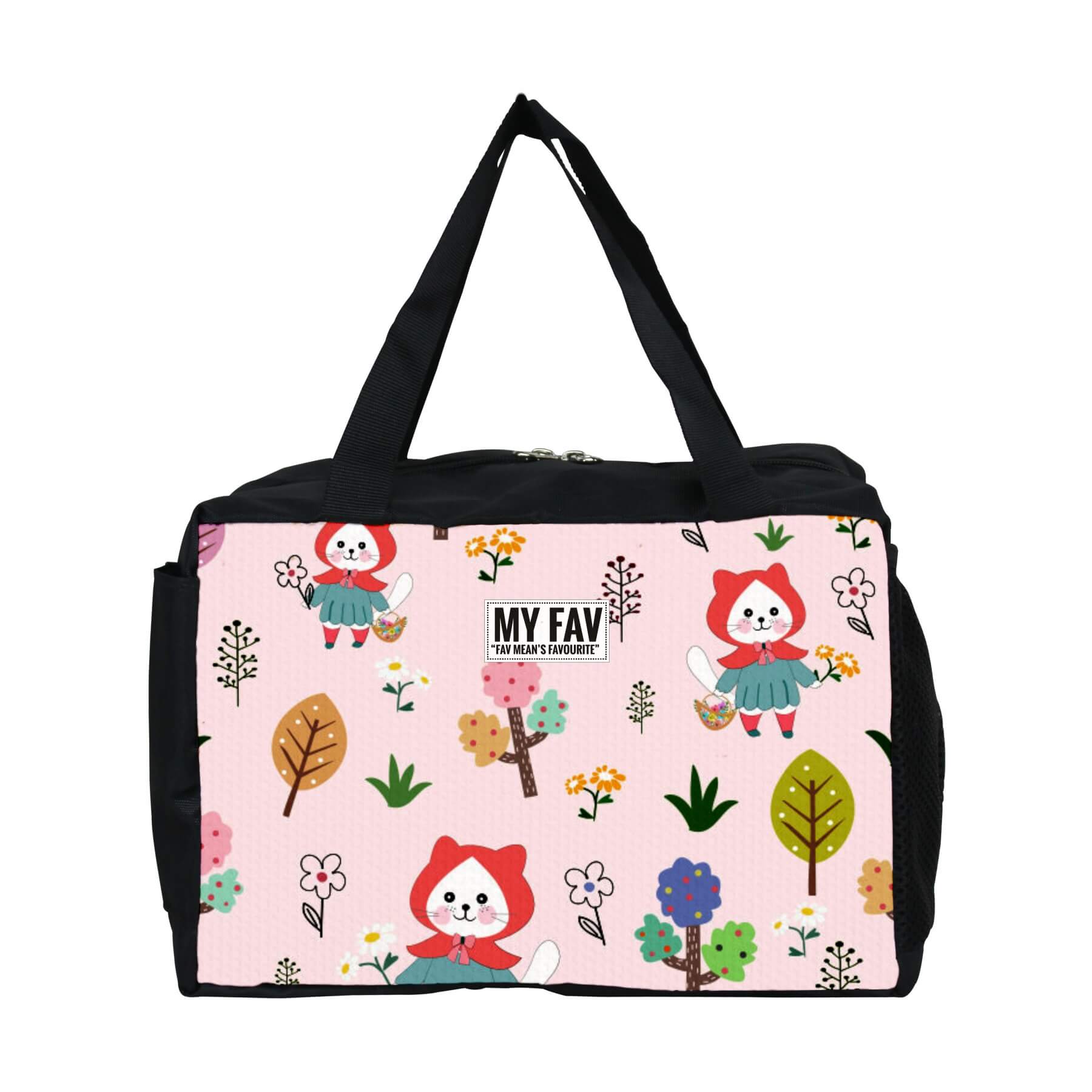MY FAV Teddy Flower Print Diaper Bag Diaper Bag