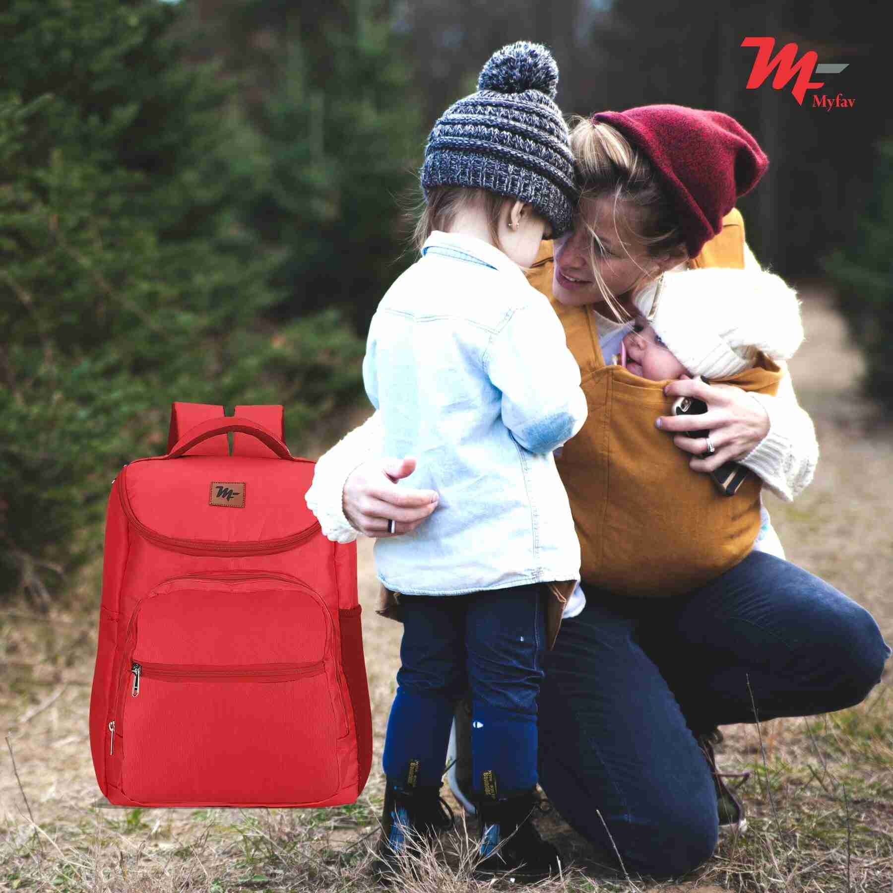 MY FAV Stylish Multipurpose Diaper Bag Waterproof Travel Backpack for Moms with Newborns - Ideal for Baby Essentials, Fashionable and Functional