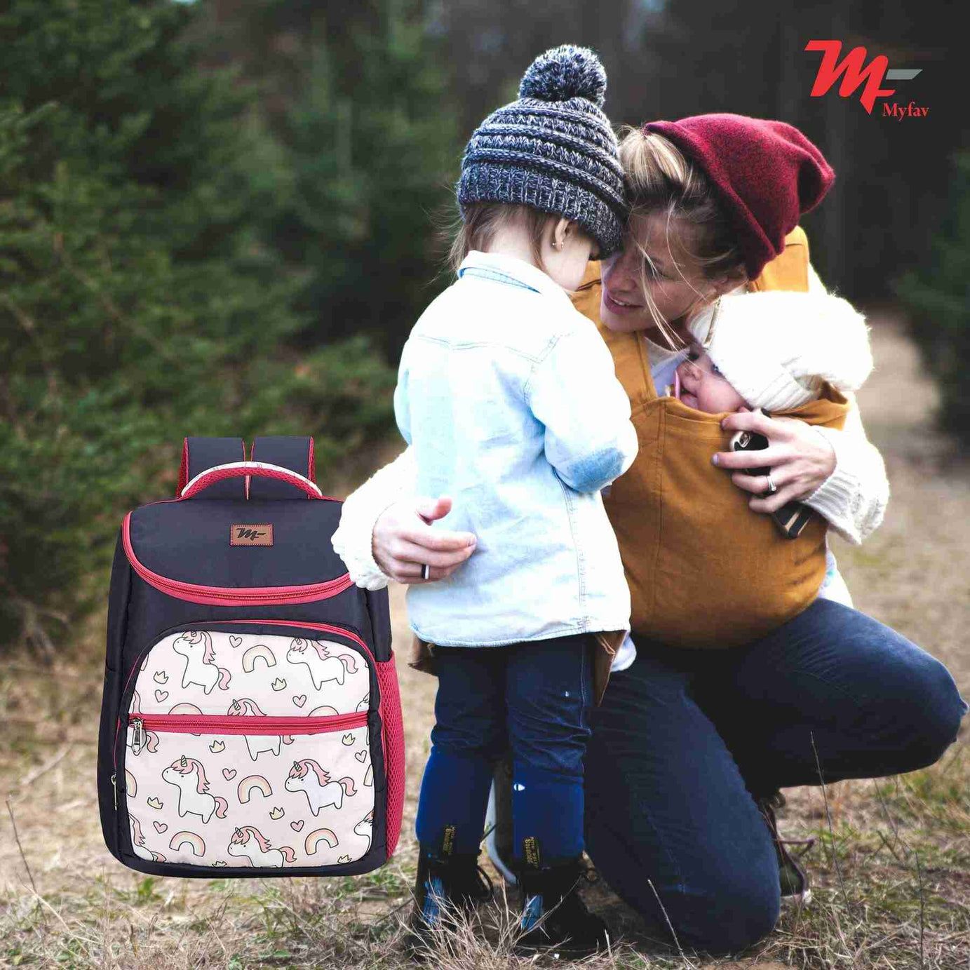 MY FAV Stylish Multipurpose Diaper Bag Waterproof Travel Backpack for Moms with Newborns - Ideal for Baby Essentials, Fashionable and Functional