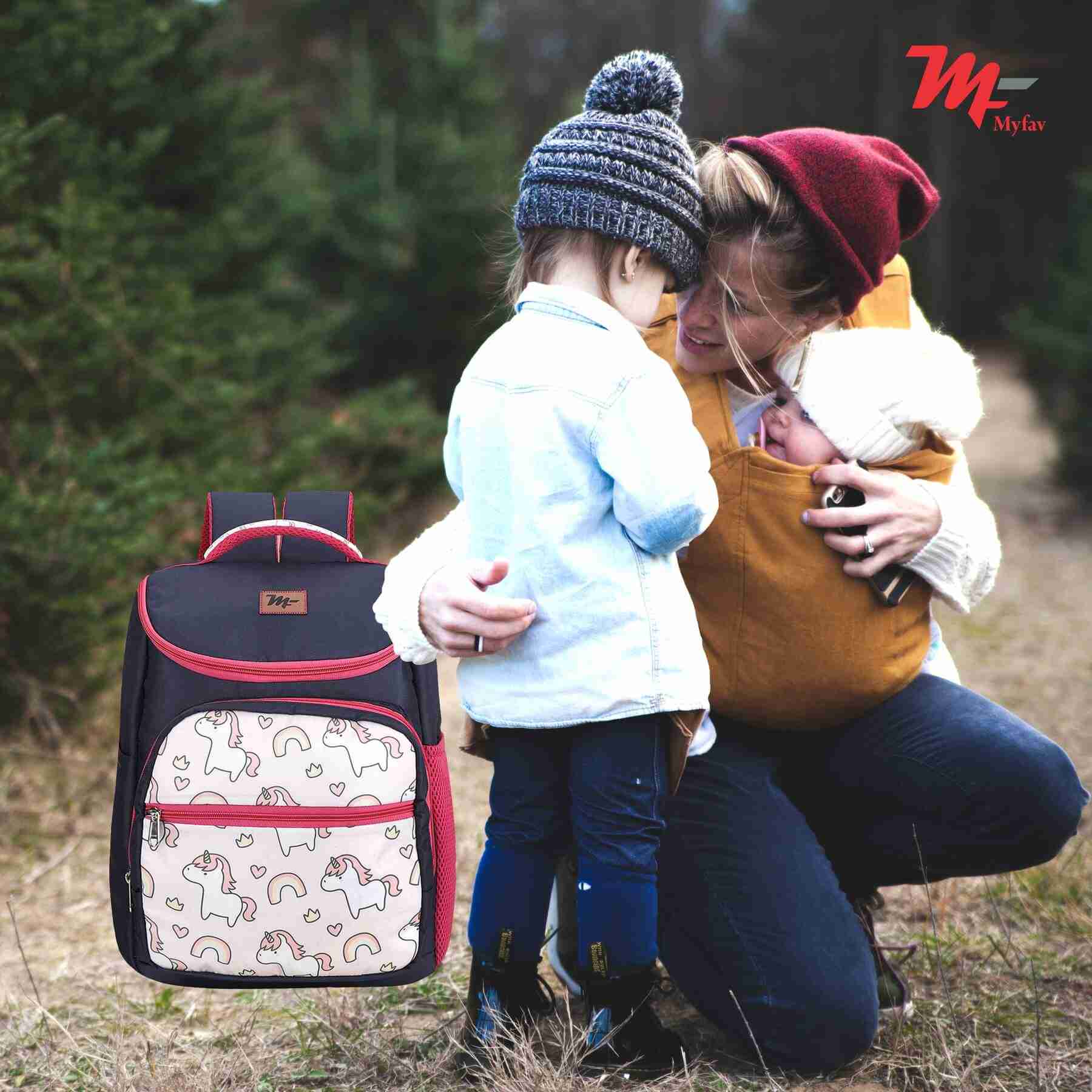 MY FAV Stylish Multipurpose Diaper Bag Waterproof Travel Backpack for Moms with Newborns - Ideal for Baby Essentials, Fashionable and Functional