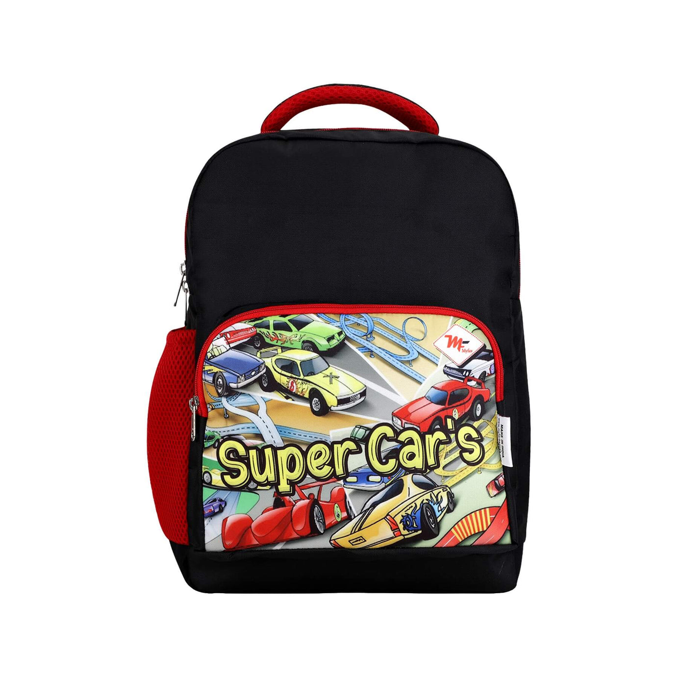 My Fav Super Car Kids School Bag For Girls/Boys, School, Casual, Picnic, Nursery-(2 to 10 year Old Kid)
