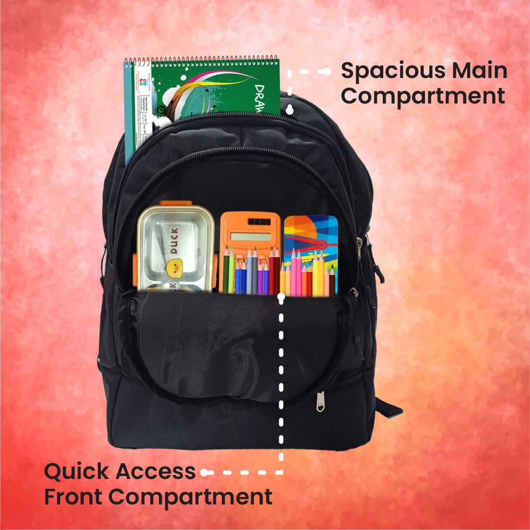 Cartoon Printed Lightweight Spacious Waterproof Casual/Picnic/Tuition/School Bag/Backpack for Play School (2 to 10-year-old Kids) 40 * 29 * 15CM (Multicolor-18)|MFKB019-Baz|