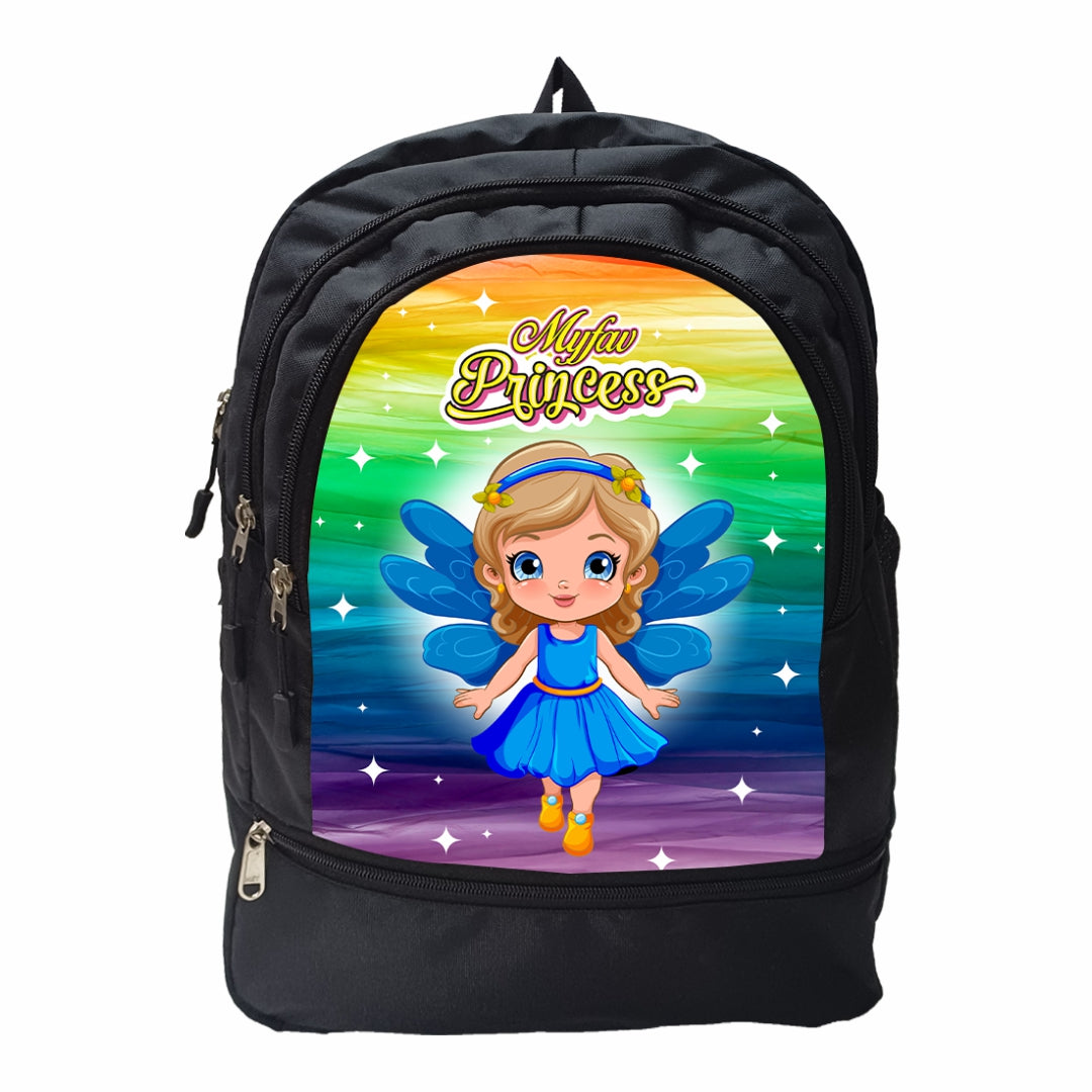 Cartoon Printed Lightweight Spacious Waterproof Casual/Picnic/Tuition/School Bag/Backpack for Play School (2 to 10-year-old Kids) 40 * 29 * 15CM (Multicolor-18)|MFKB020-Baz|