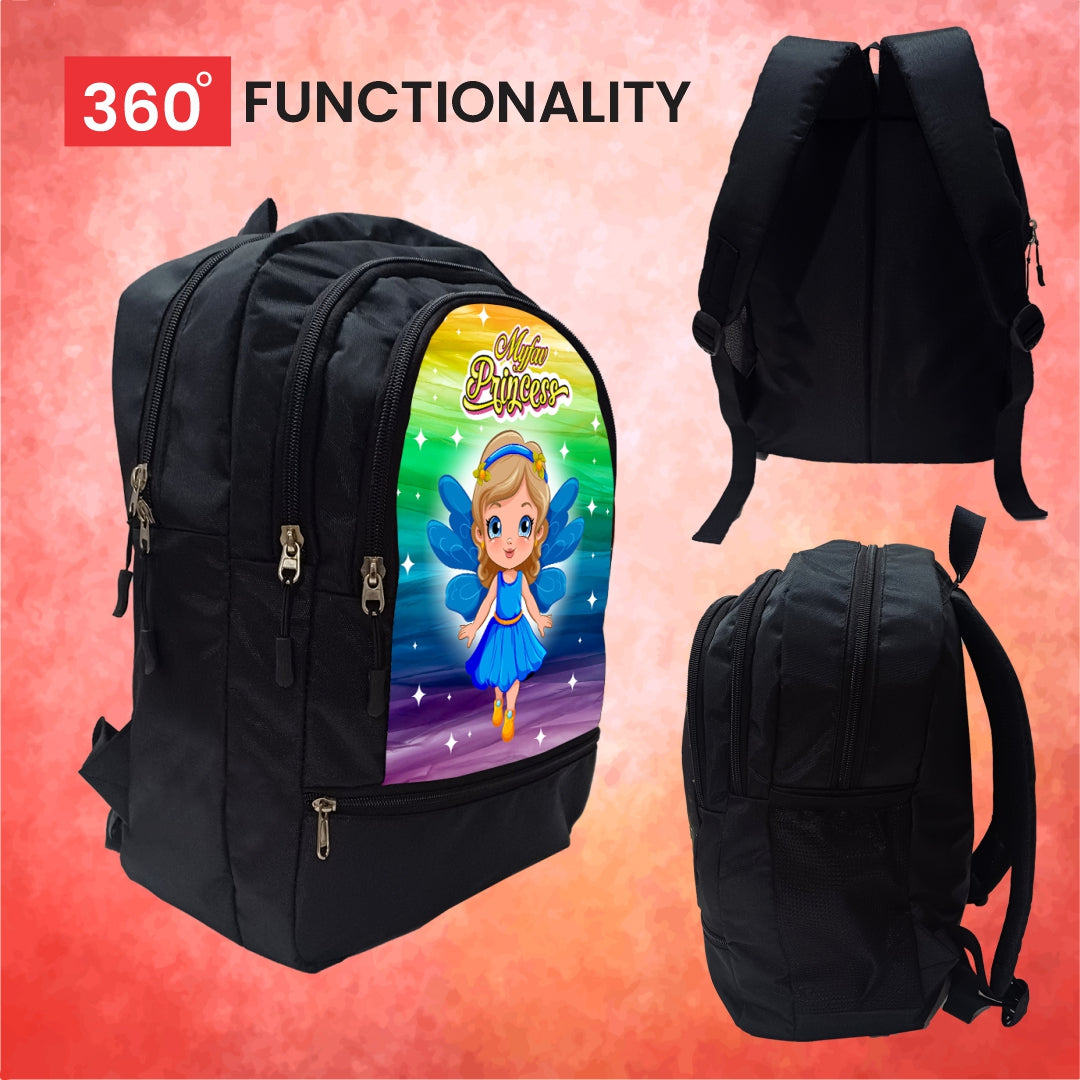 Cartoon Printed Lightweight Spacious Waterproof Casual/Picnic/Tuition/School Bag/Backpack for Play School (2 to 10-year-old Kids) 40 * 29 * 15CM (Multicolor-18)|MFKB020-Baz|