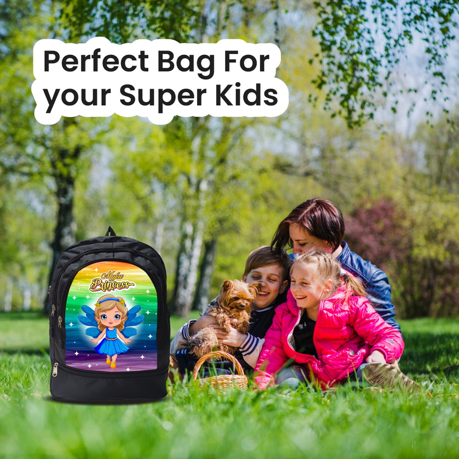 Cartoon Printed Lightweight Spacious Waterproof Casual/Picnic/Tuition/School Bag/Backpack for Play School (2 to 10-year-old Kids) 40 * 29 * 15CM (Multicolor-18)|MFKB020-Baz|