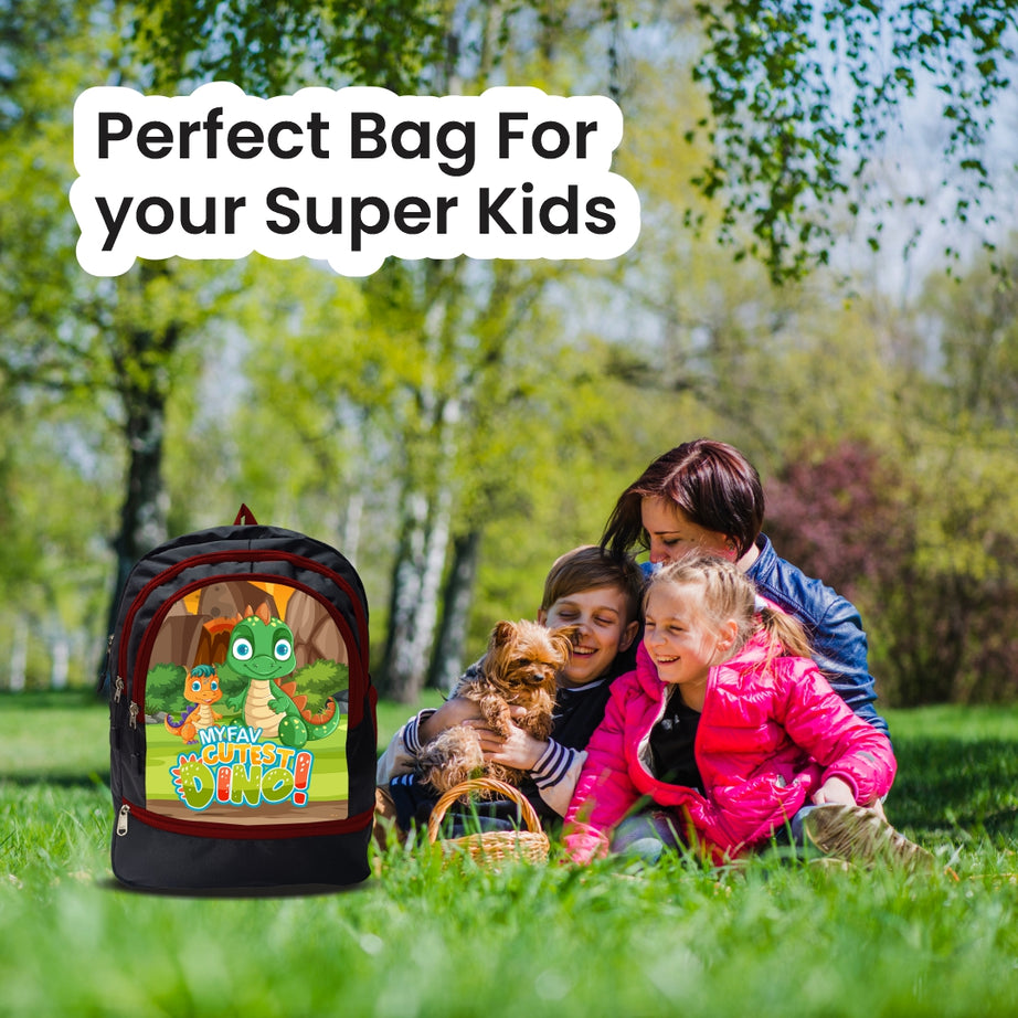 Cartoon Printed Lightweight Spacious Waterproof Casual/Picnic/Tuition/School Bag/Backpack for Play School (2 to 10-year-old Kids) 40 * 29 * 15CM (Multicolor-18)|MFKB021-Baz|