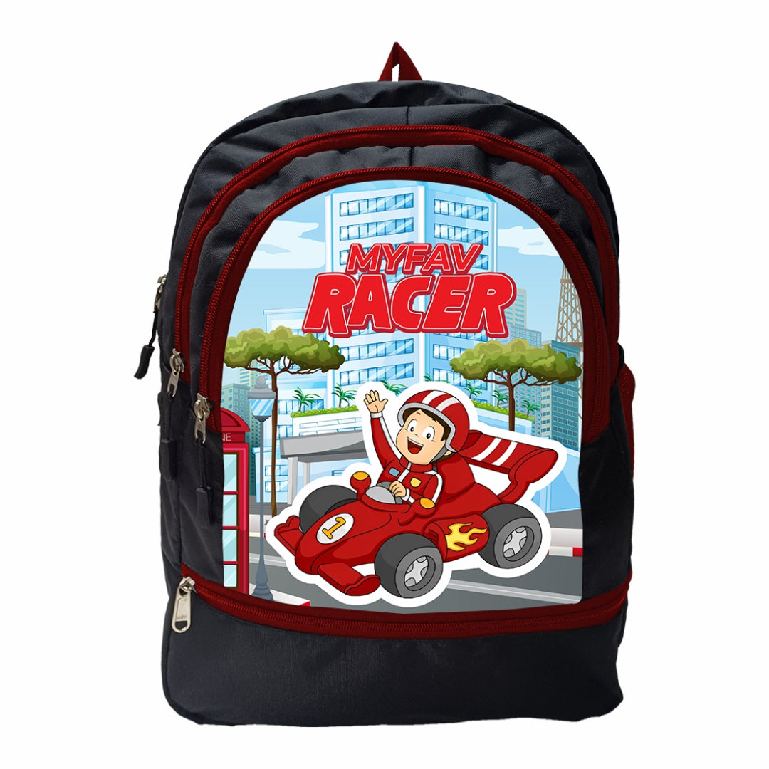 Cartoon Printed Lightweight Spacious Waterproof Casual/Picnic/Tuition/School Bag/Backpack for Play School (2 to 10-year-old Kids) 40 * 29 * 15CM (Multicolor-18)|MFKB022-Baz|
