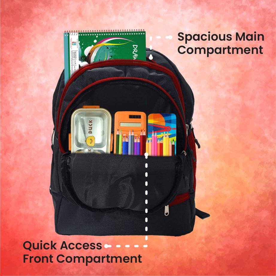 Cartoon Printed Lightweight Spacious Waterproof Casual/Picnic/Tuition/School Bag/Backpack for Play School (2 to 10-year-old Kids) 40 * 29 * 15CM (Multicolor-18)|MFKB022-Baz|