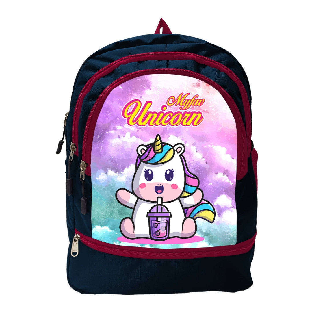 Cartoon Printed Lightweight Spacious Waterproof Casual/Picnic/Tuition/School Bag/Backpack for Play School (2 to 10-year-old Kids) 40 * 29 * 15CM (Multicolor-18)|MFKB023-Baz|