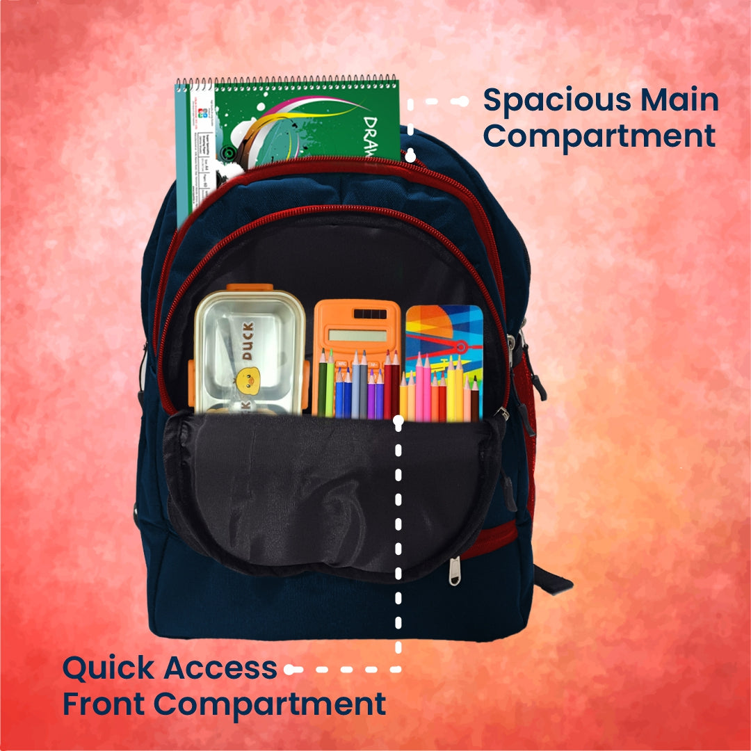 Cartoon Printed Lightweight Spacious Waterproof Casual/Picnic/Tuition/School Bag/Backpack for Play School (2 to 10-year-old Kids) 40 * 29 * 15CM (Multicolor-18)|MFKB026-Baz|