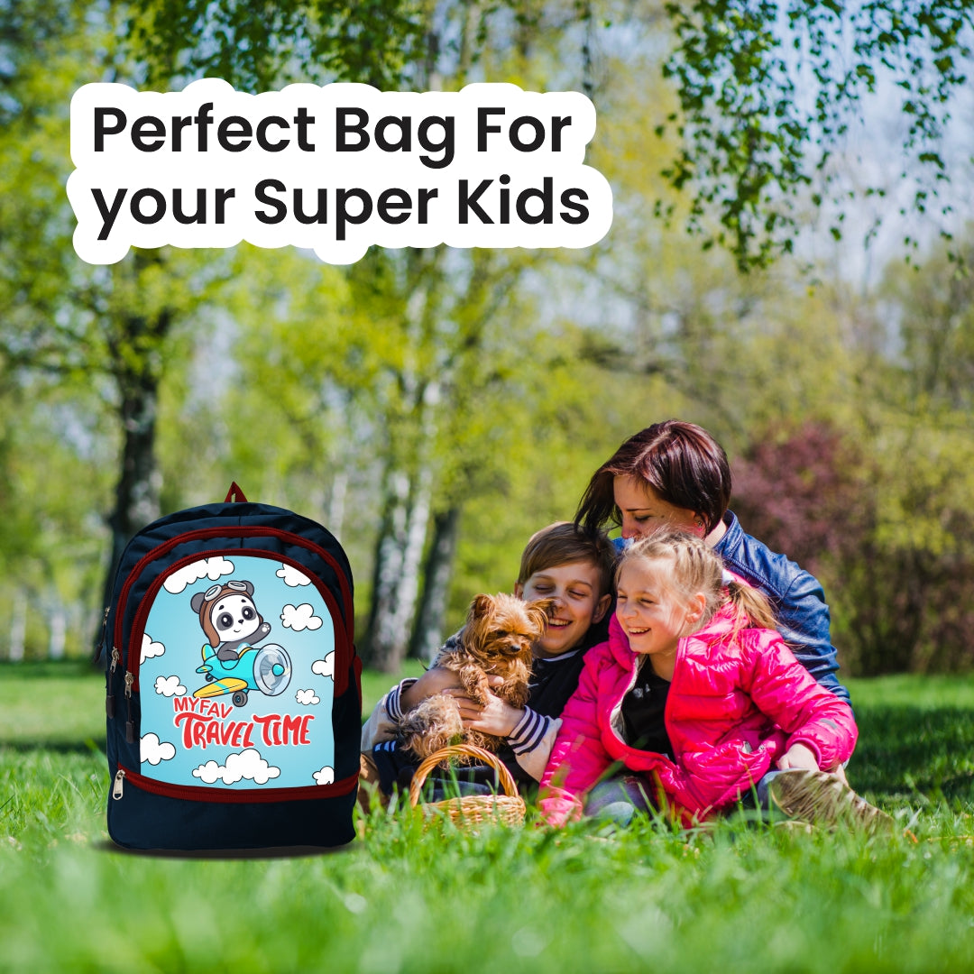 Cartoon Printed Lightweight Spacious Waterproof Casual/Picnic/Tuition/School Bag/Backpack for Play School (2 to 10-year-old Kids) 40 * 29 * 15CM (Multicolor-18)|MFKB026-Baz|