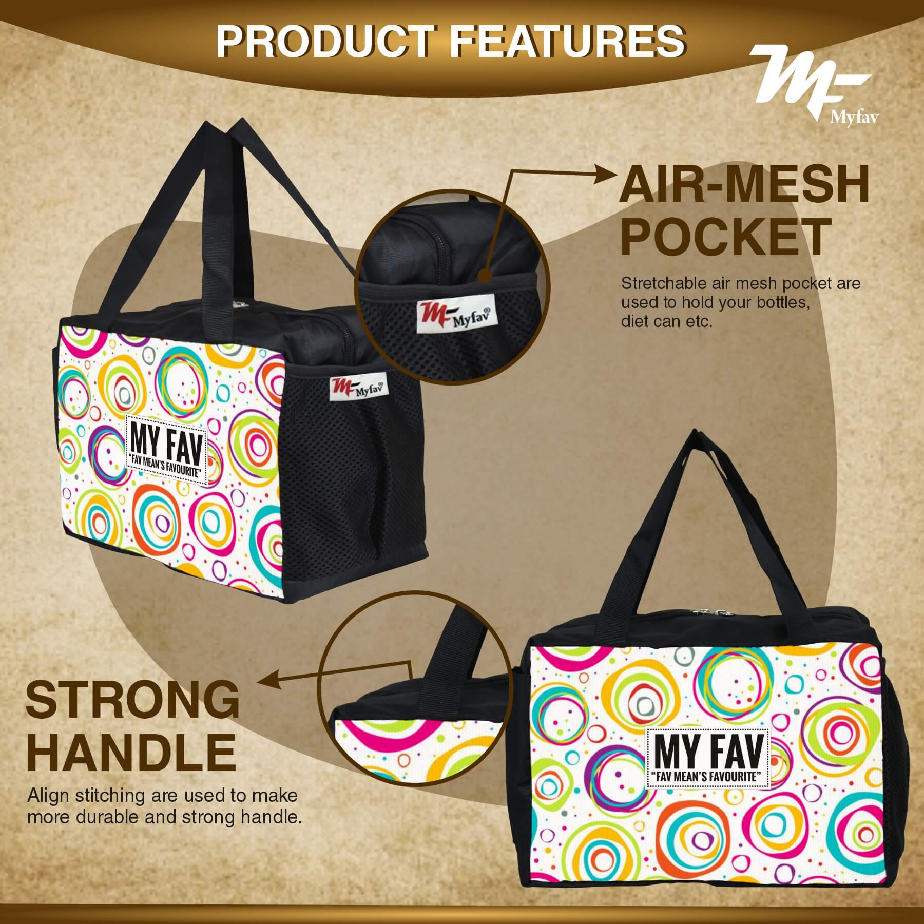Lunch Bags for Office Women, Men, Kids Travel Box/Tiffin/Storage Bag, College & School