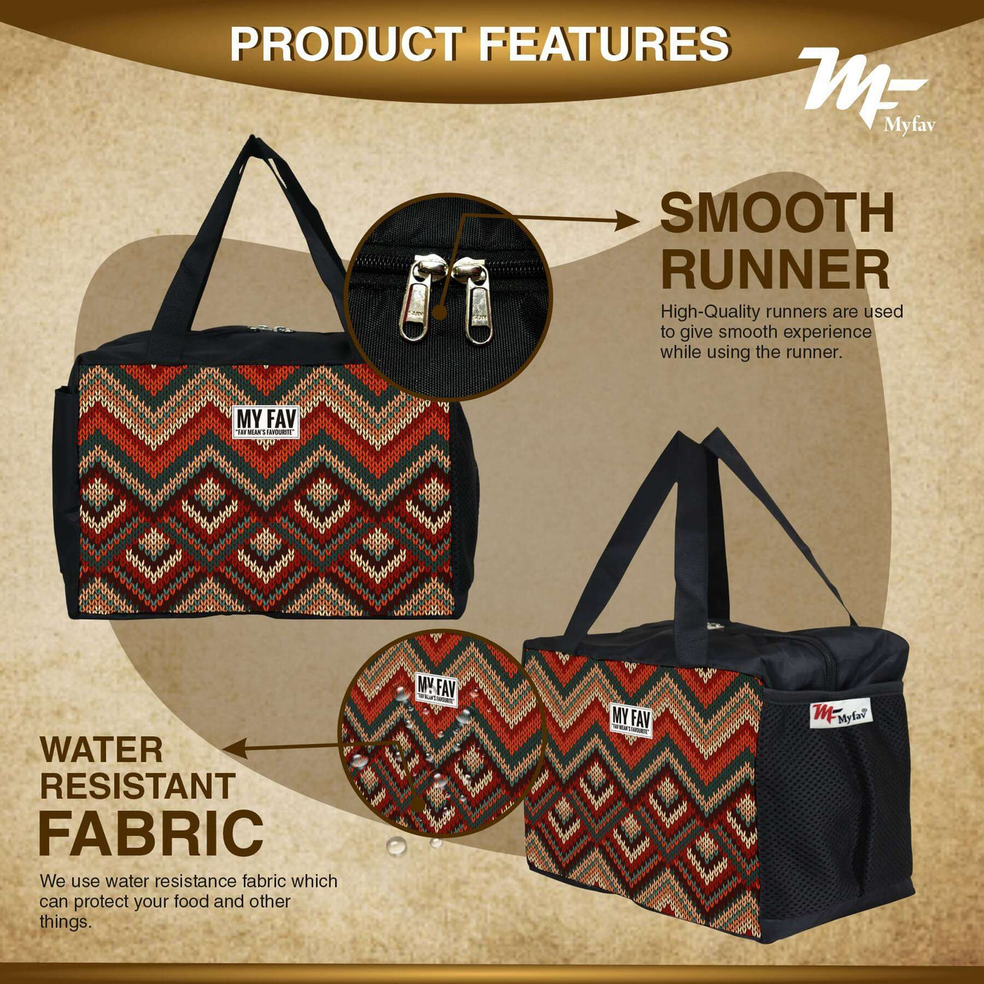 MY FAV Men, Women and Kids Lunch Bag