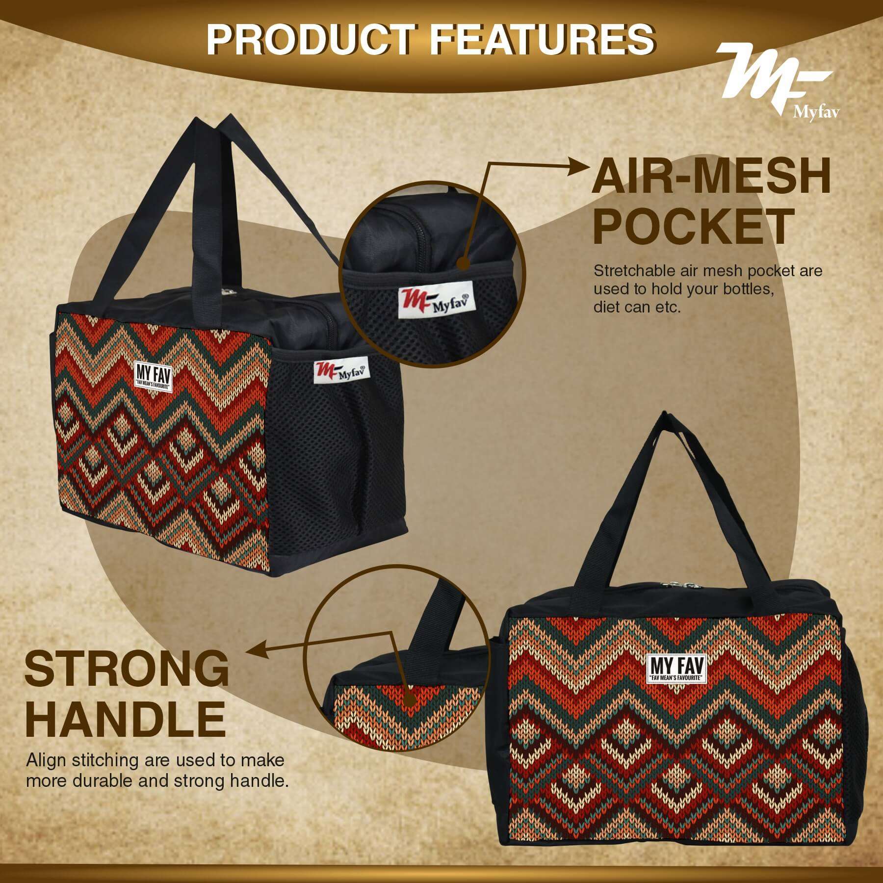 MY FAV Men, Women and Kids Lunch Bag