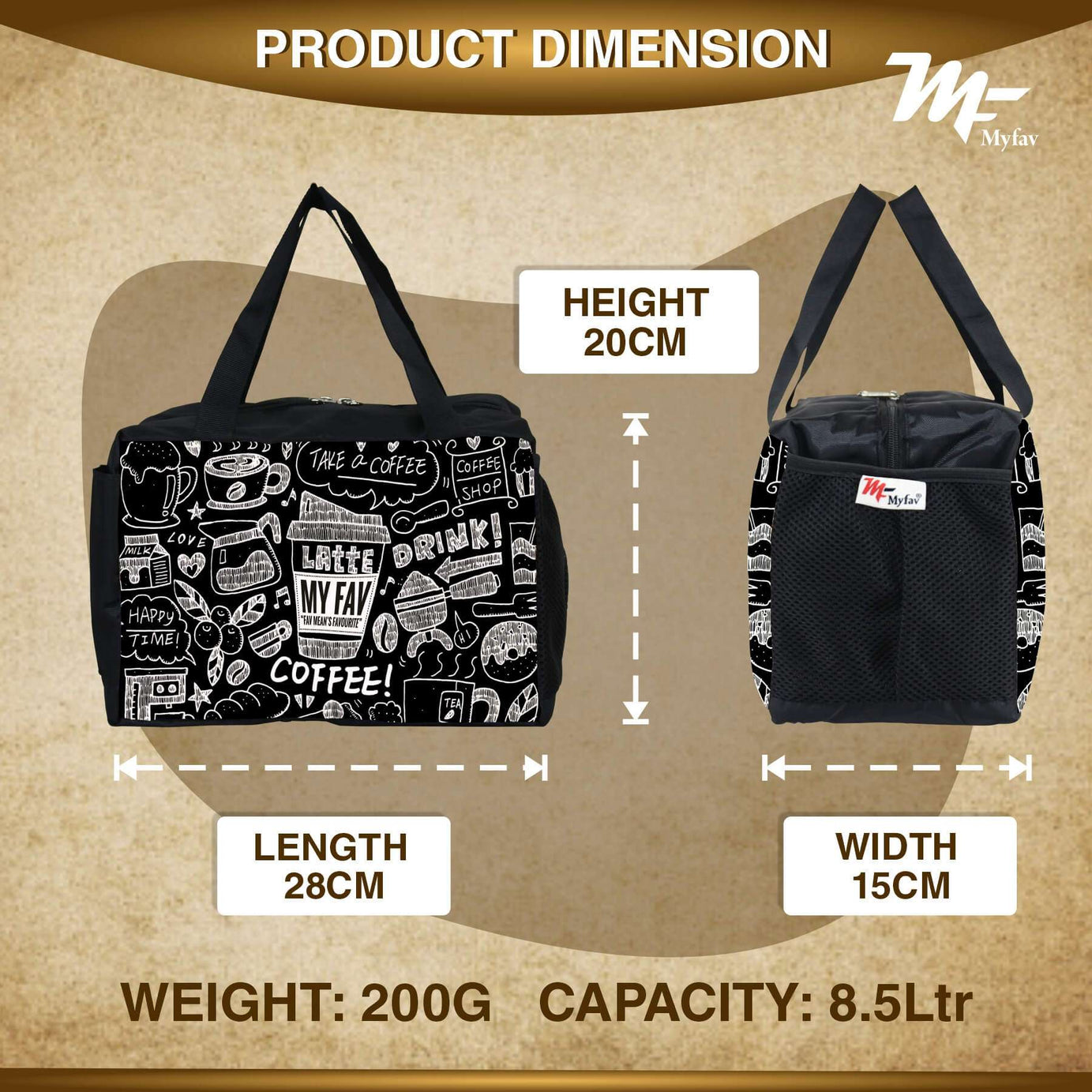 MY FAV Men, Women and Kids Lunch Bag