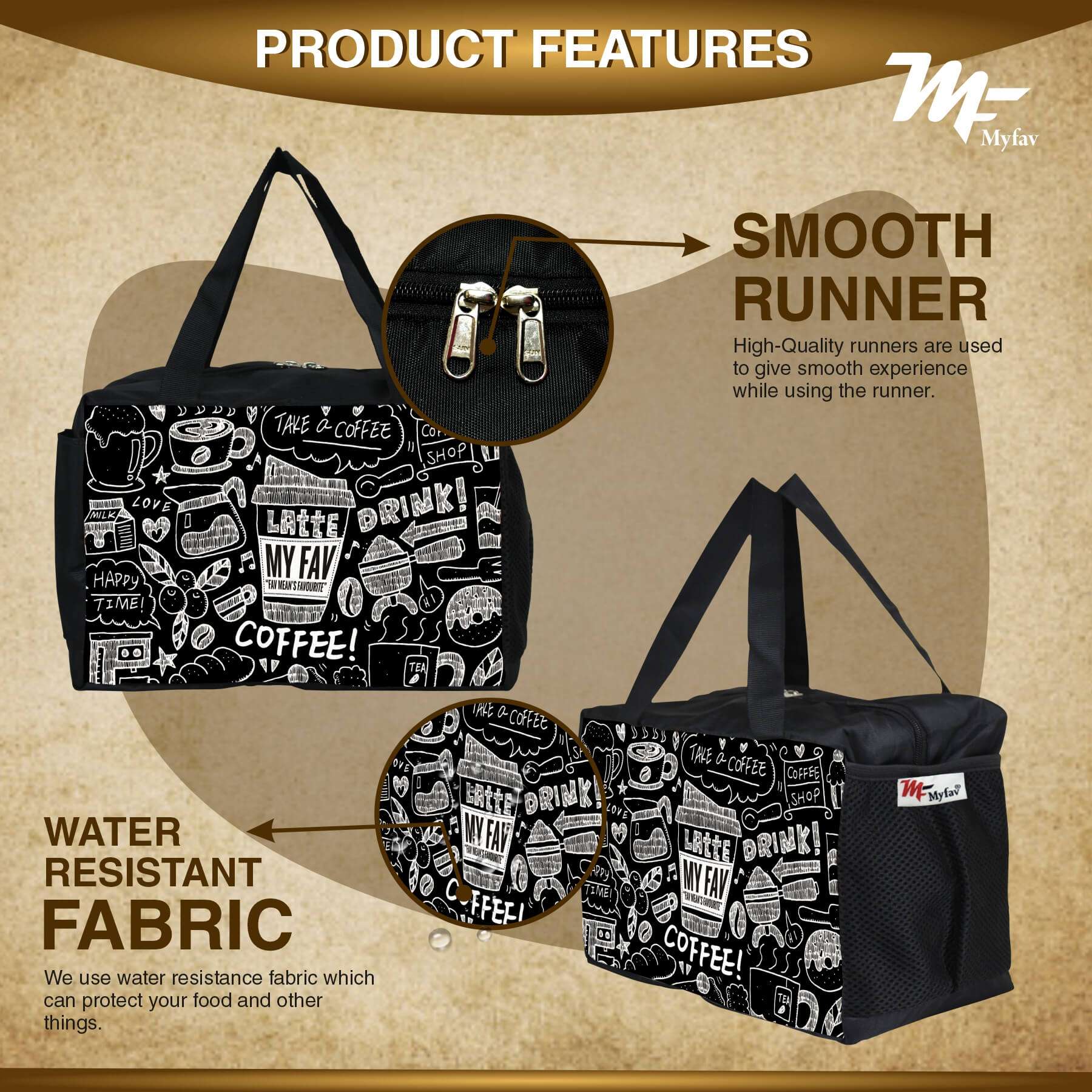 MY FAV Men, Women and Kids Lunch Bag