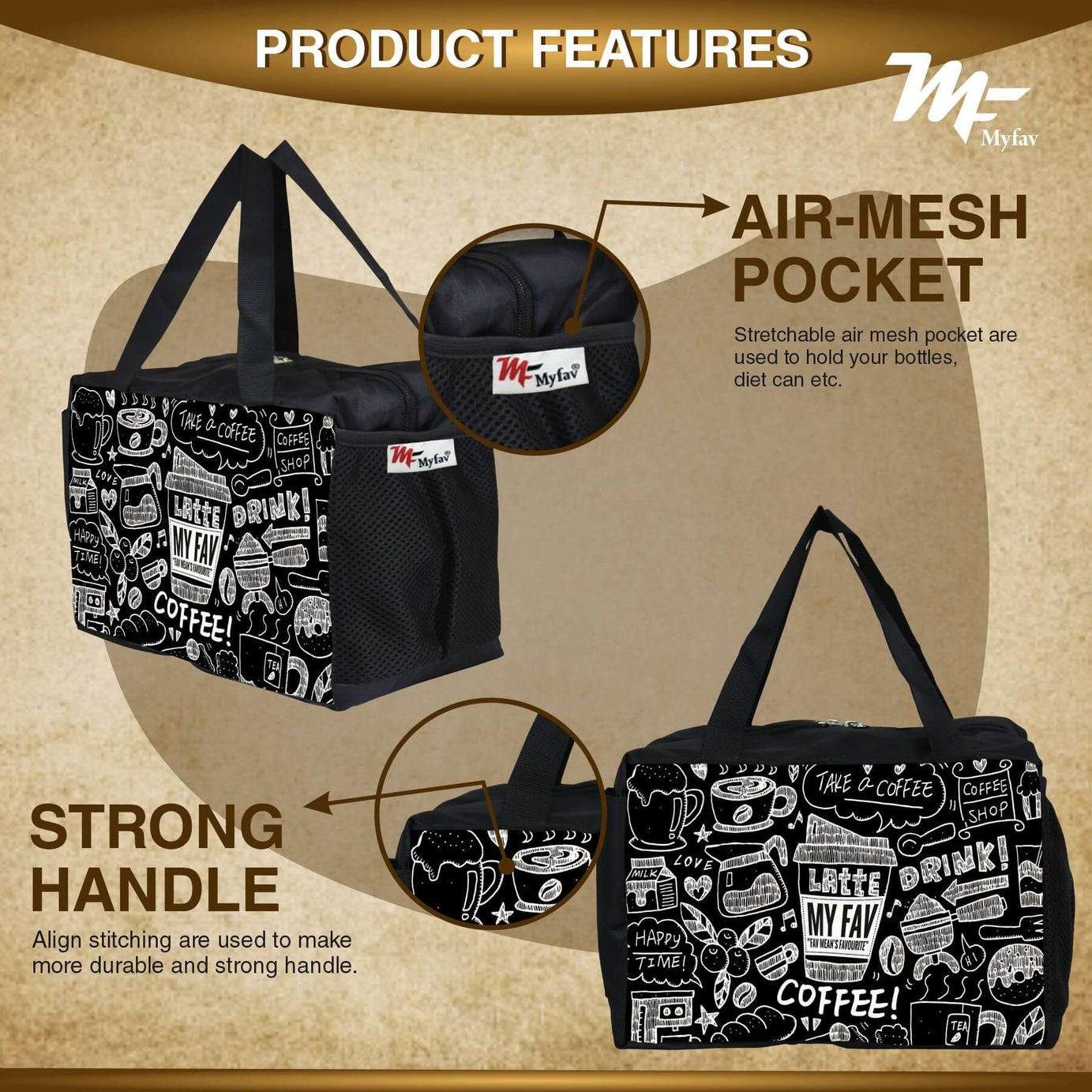 MY FAV Men, Women and Kids Lunch Bag