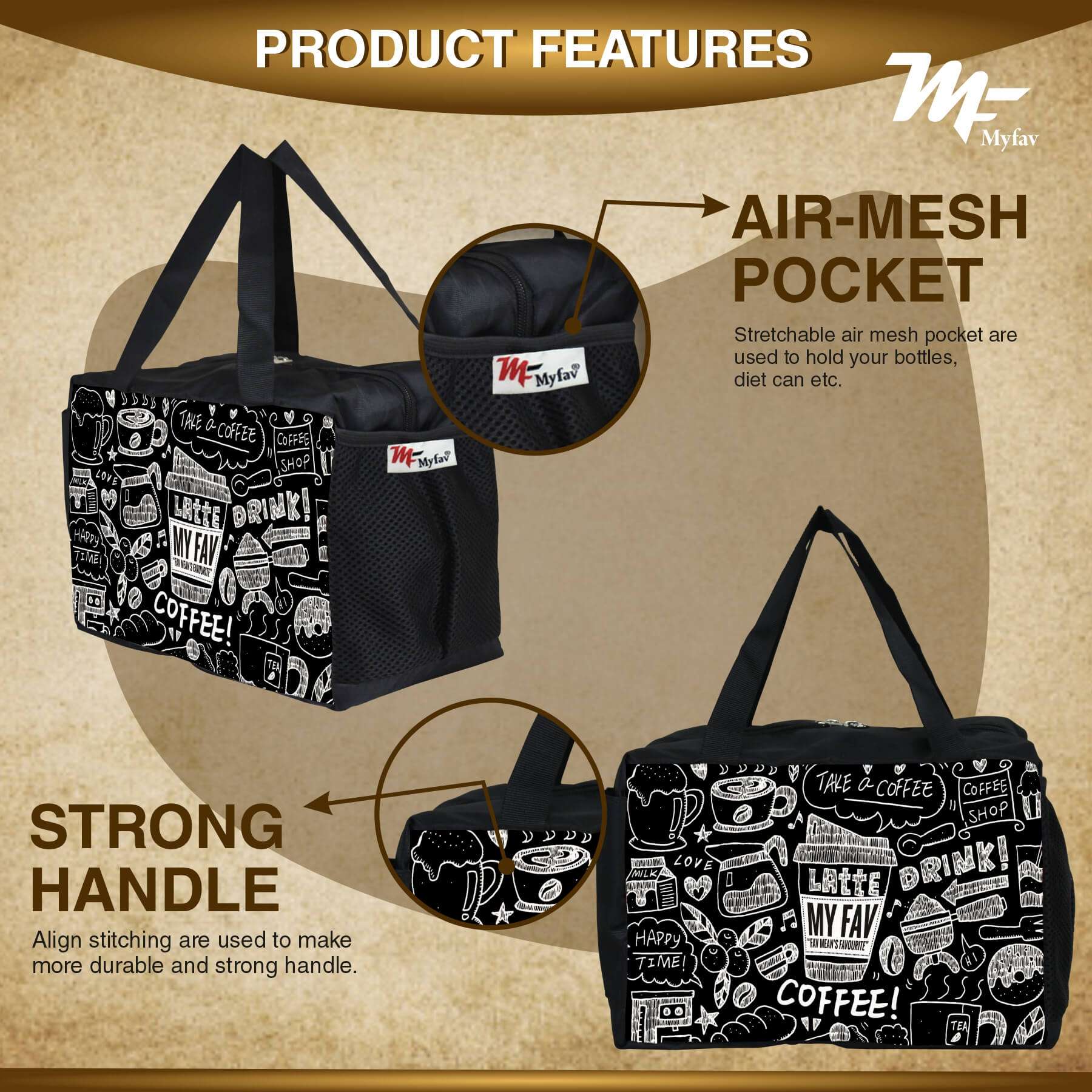 MY FAV Men, Women and Kids Lunch Bag