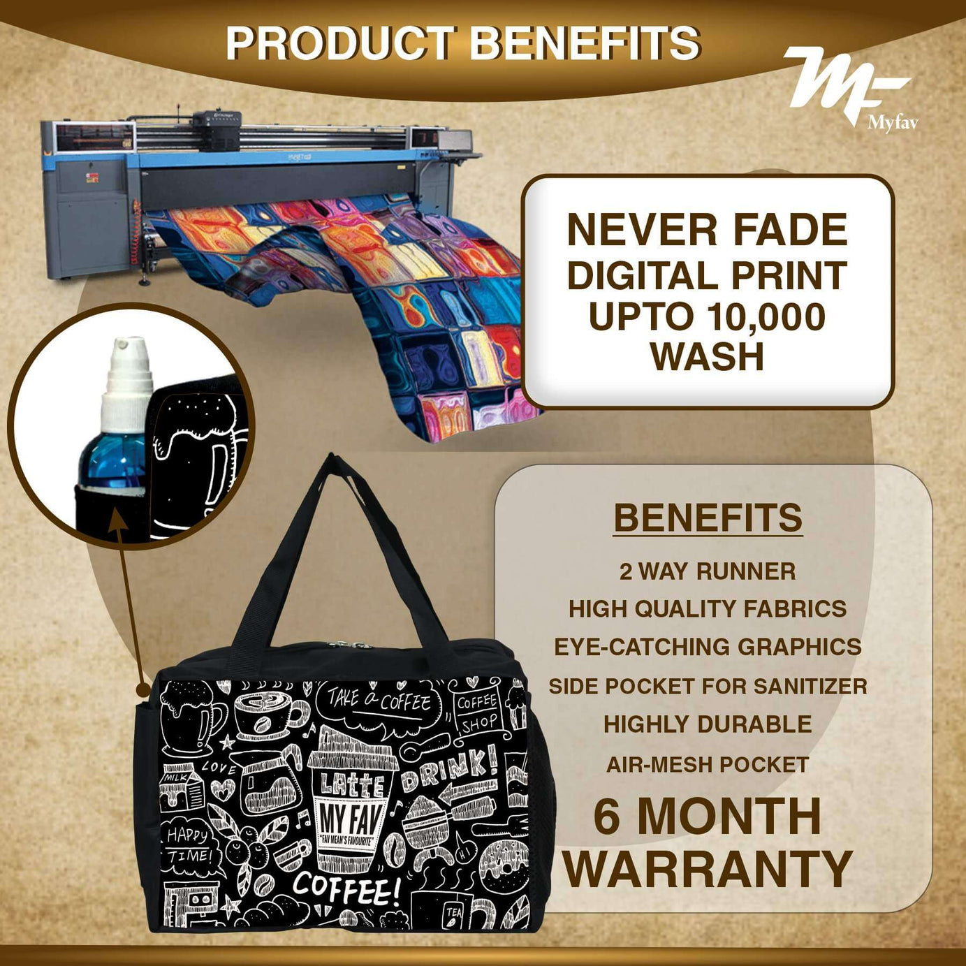 MY FAV Men, Women and Kids Lunch Bag