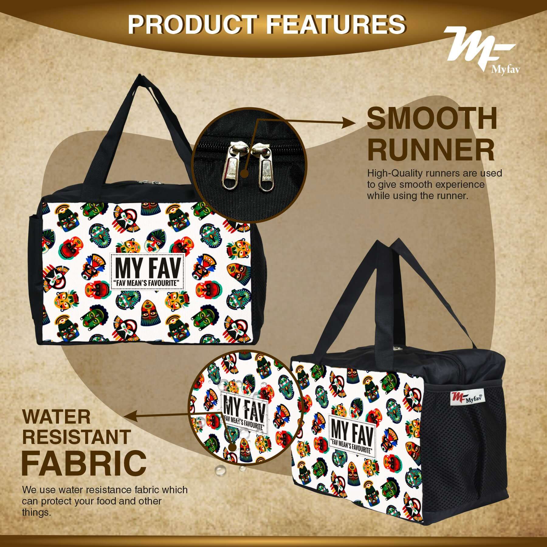 MY FAV Men, Women and Kids Lunch Bag