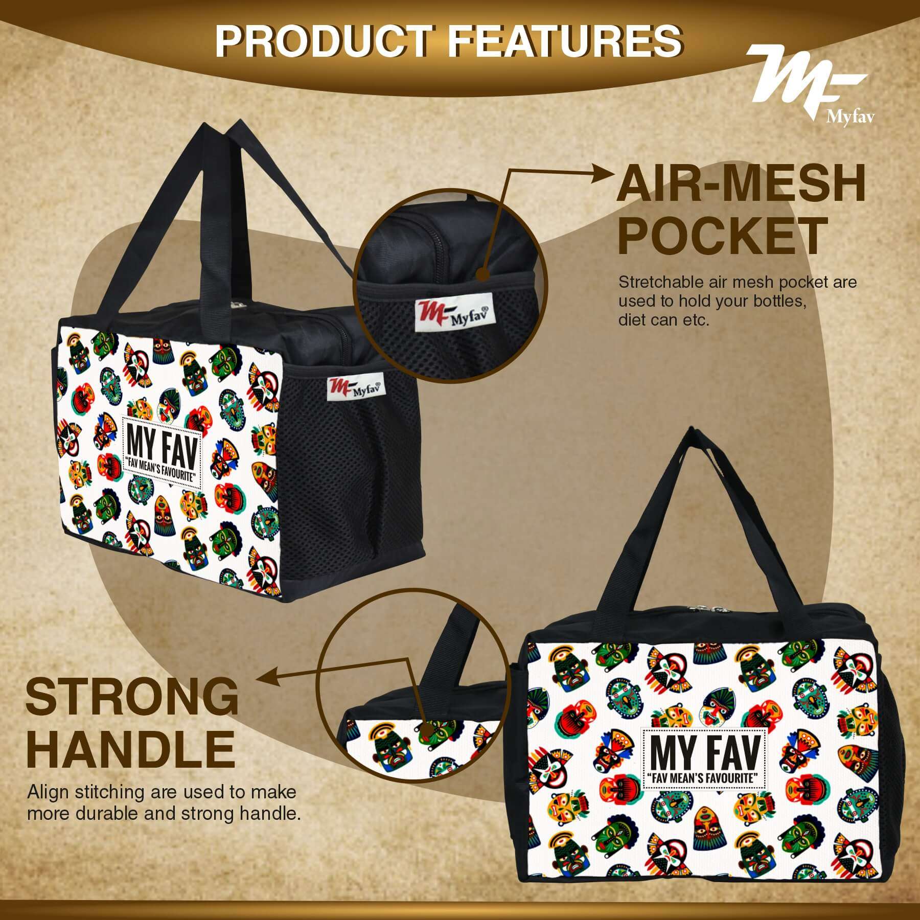 MY FAV Men, Women and Kids Lunch Bag