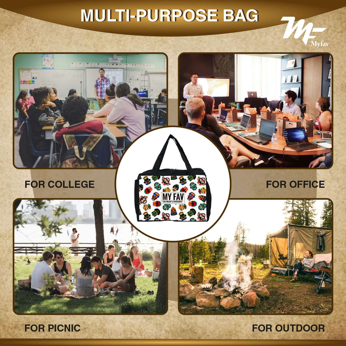 MY FAV Men, Women and Kids Lunch Bag