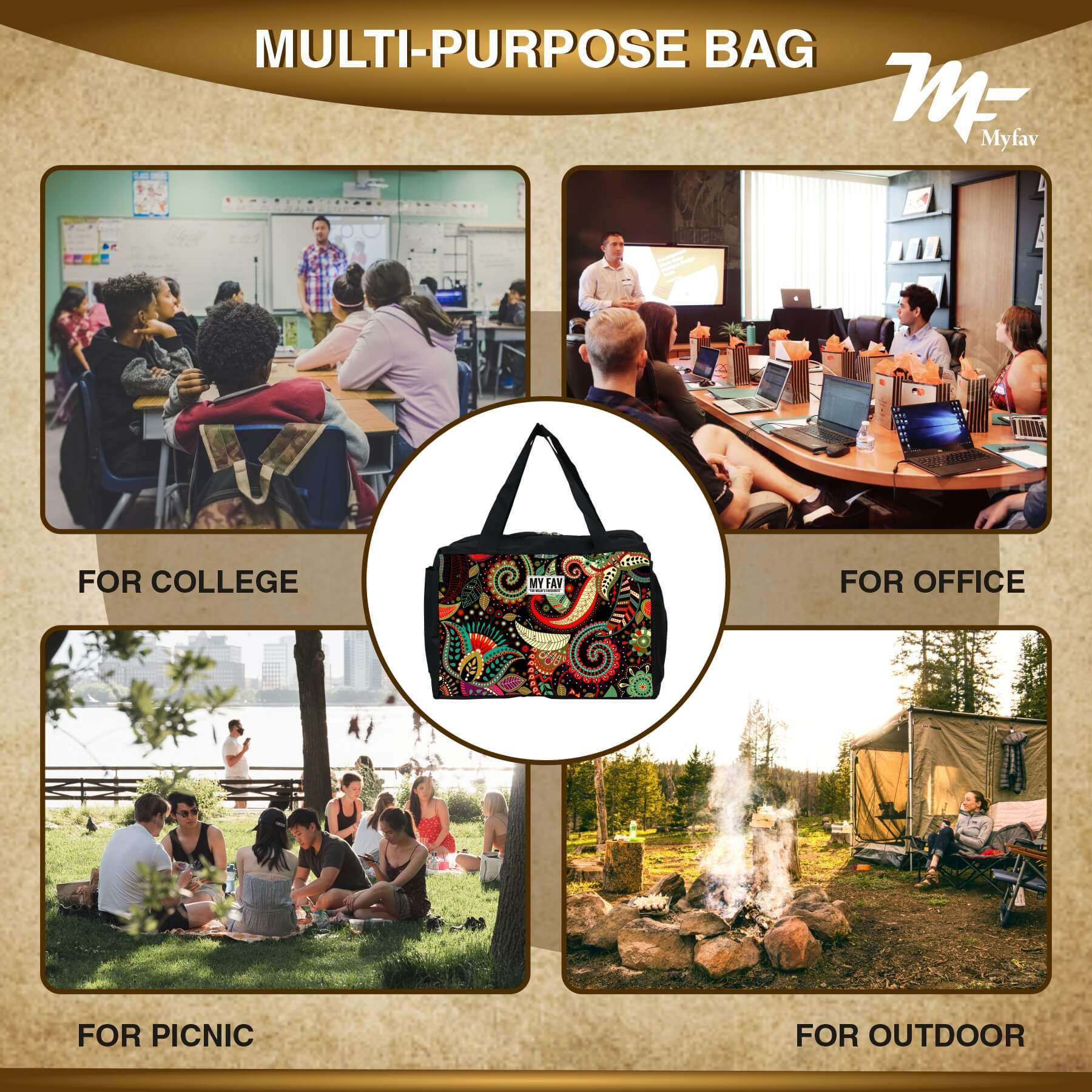 MY FAV Men, Women and Kids Lunch Bag