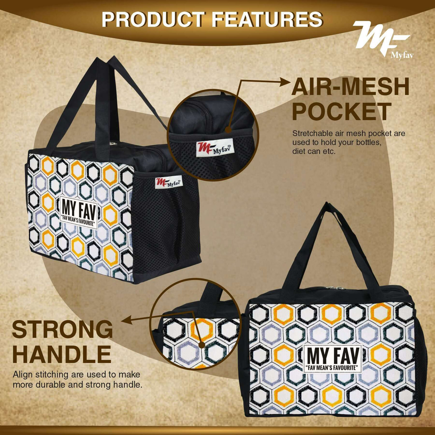 MY FAV Men, Women and Kids Lunch Bag