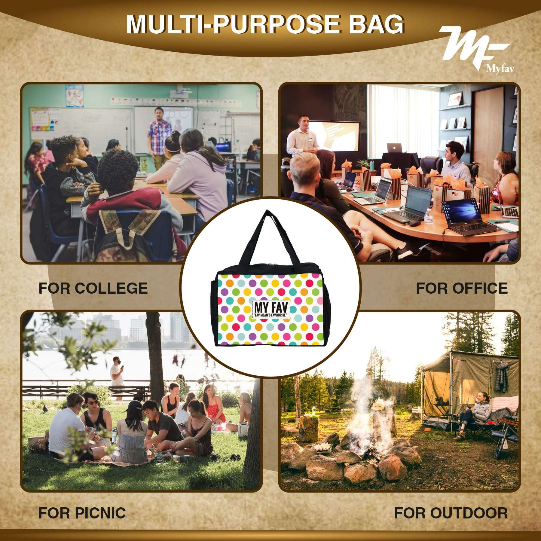 MY FAV Men, Women and Kids Lunch Bag