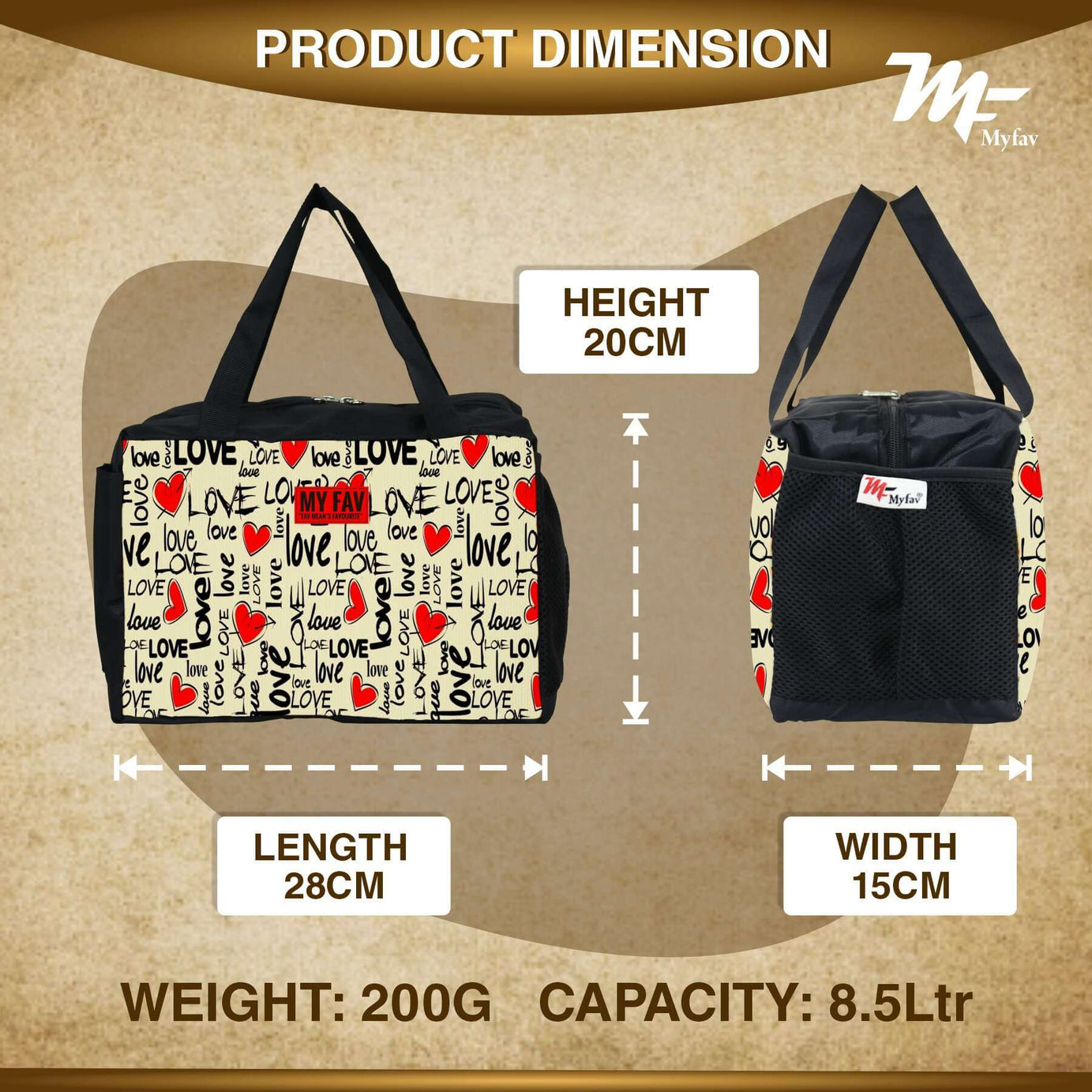 MY FAV Men, Women and Kids Lunch Bag