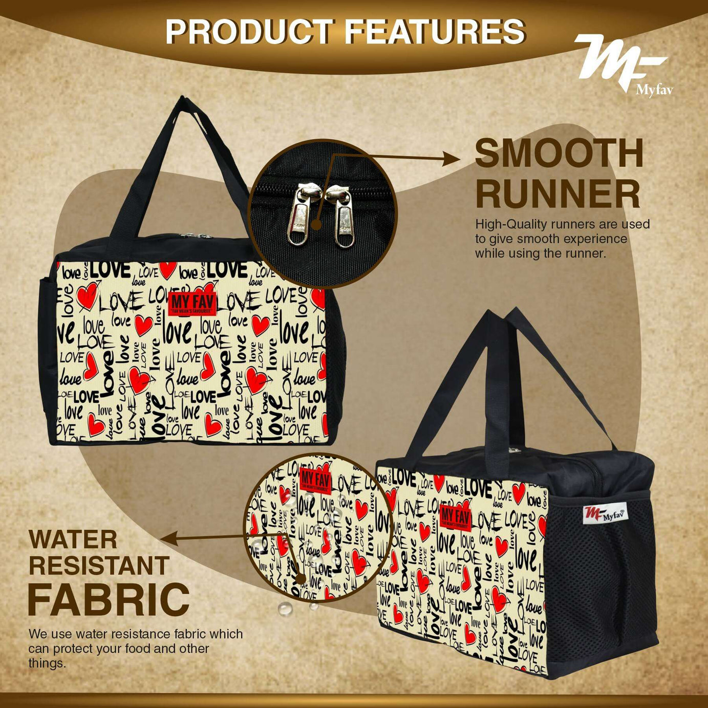 MY FAV Men, Women and Kids Lunch Bag