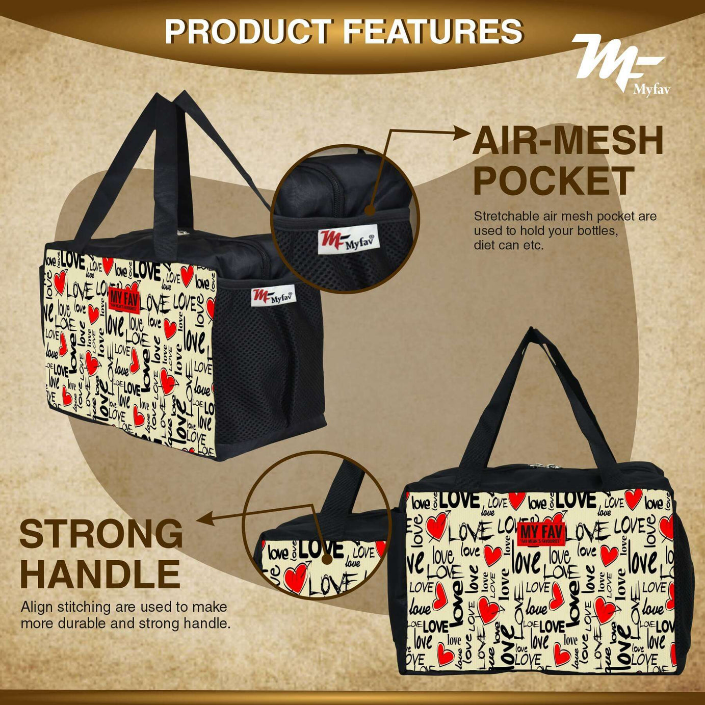 MY FAV Men, Women and Kids Lunch Bag