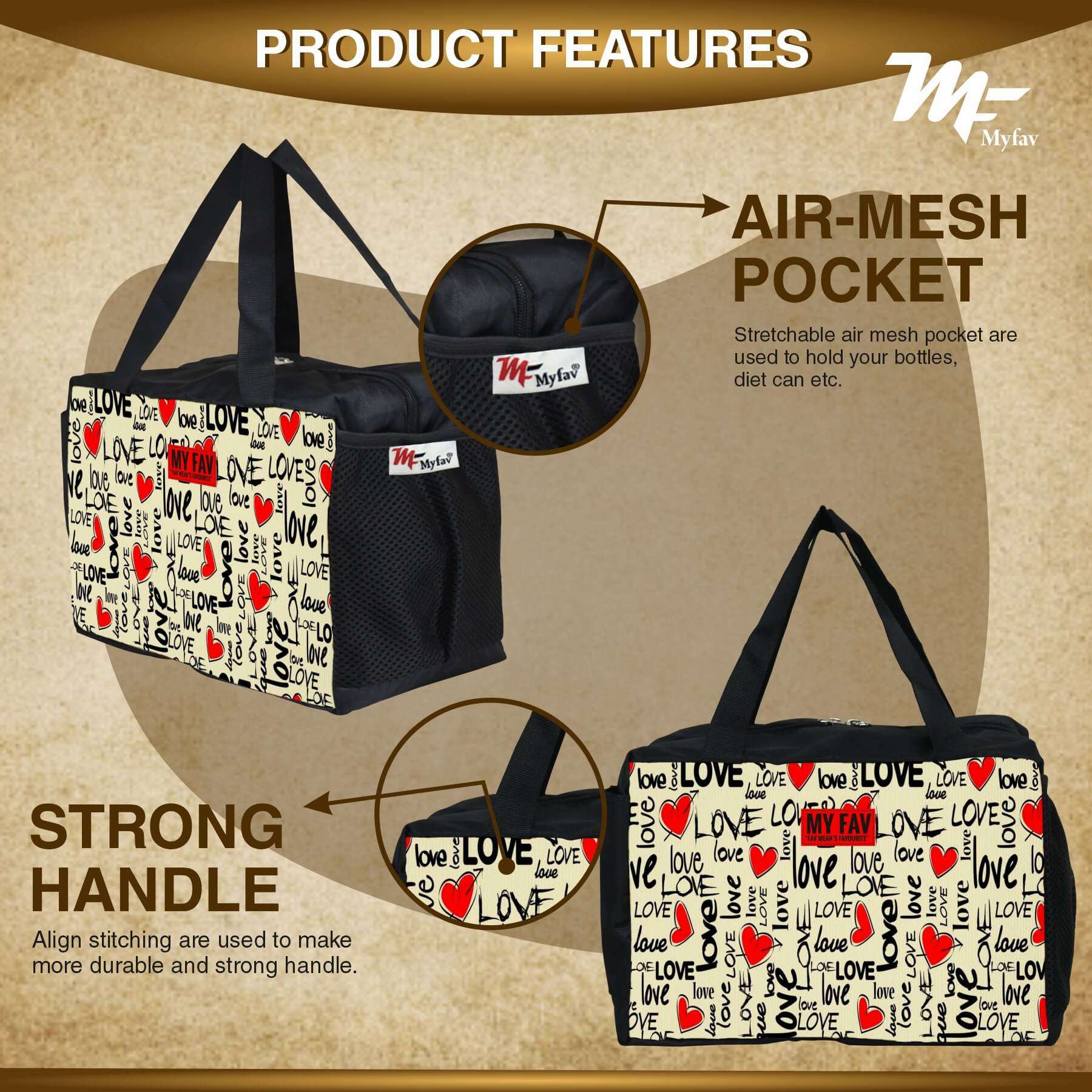 MY FAV Men, Women and Kids Lunch Bag