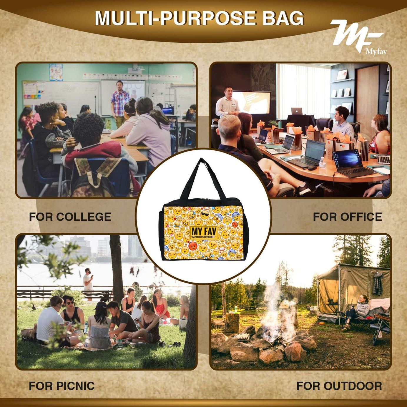 MY FAV Men, Women and Kids Lunch Bag