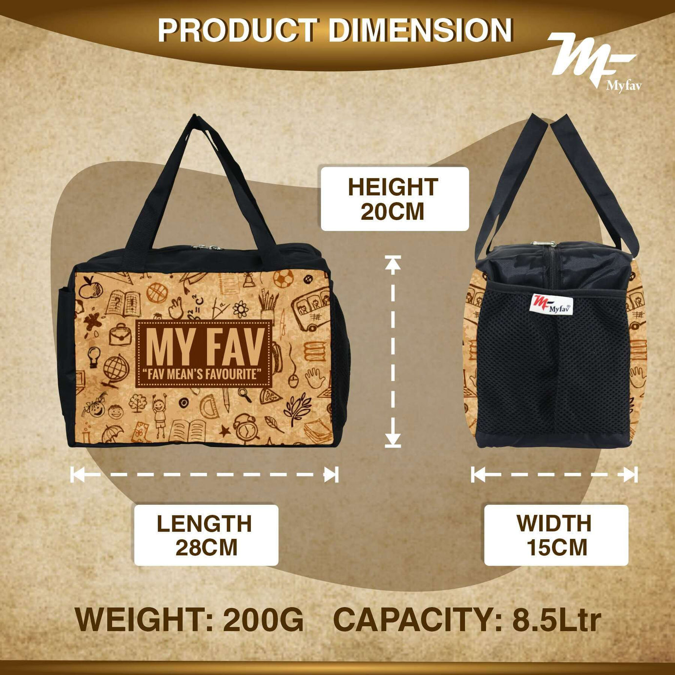 MY FAV Men, Women and Kids Lunch Bag