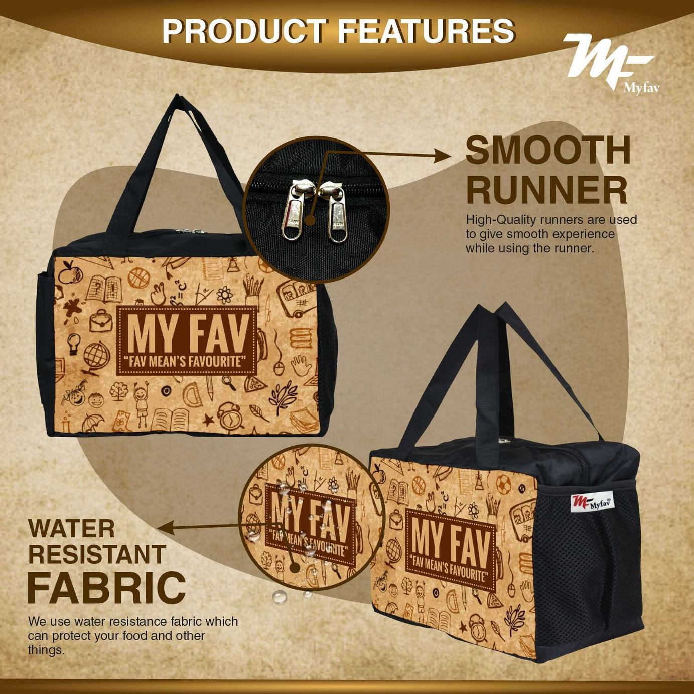 MY FAV Men, Women and Kids Lunch Bag