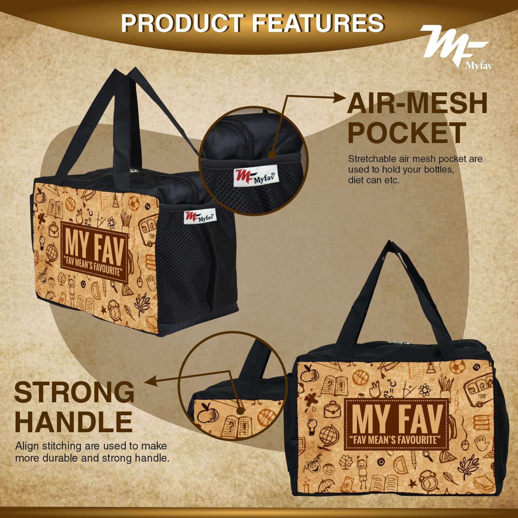 MY FAV Men, Women and Kids Lunch Bag