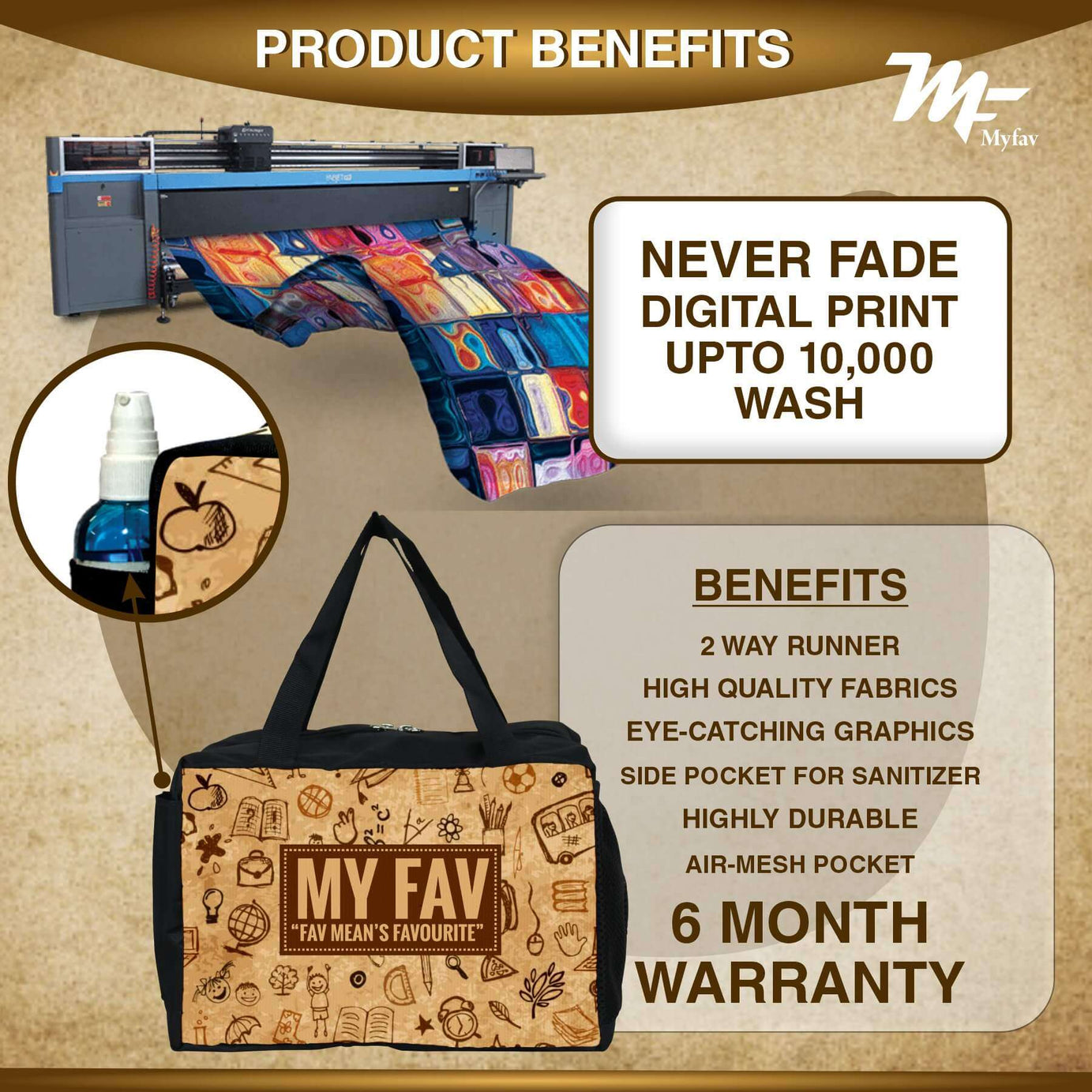 MY FAV Men, Women and Kids Lunch Bag