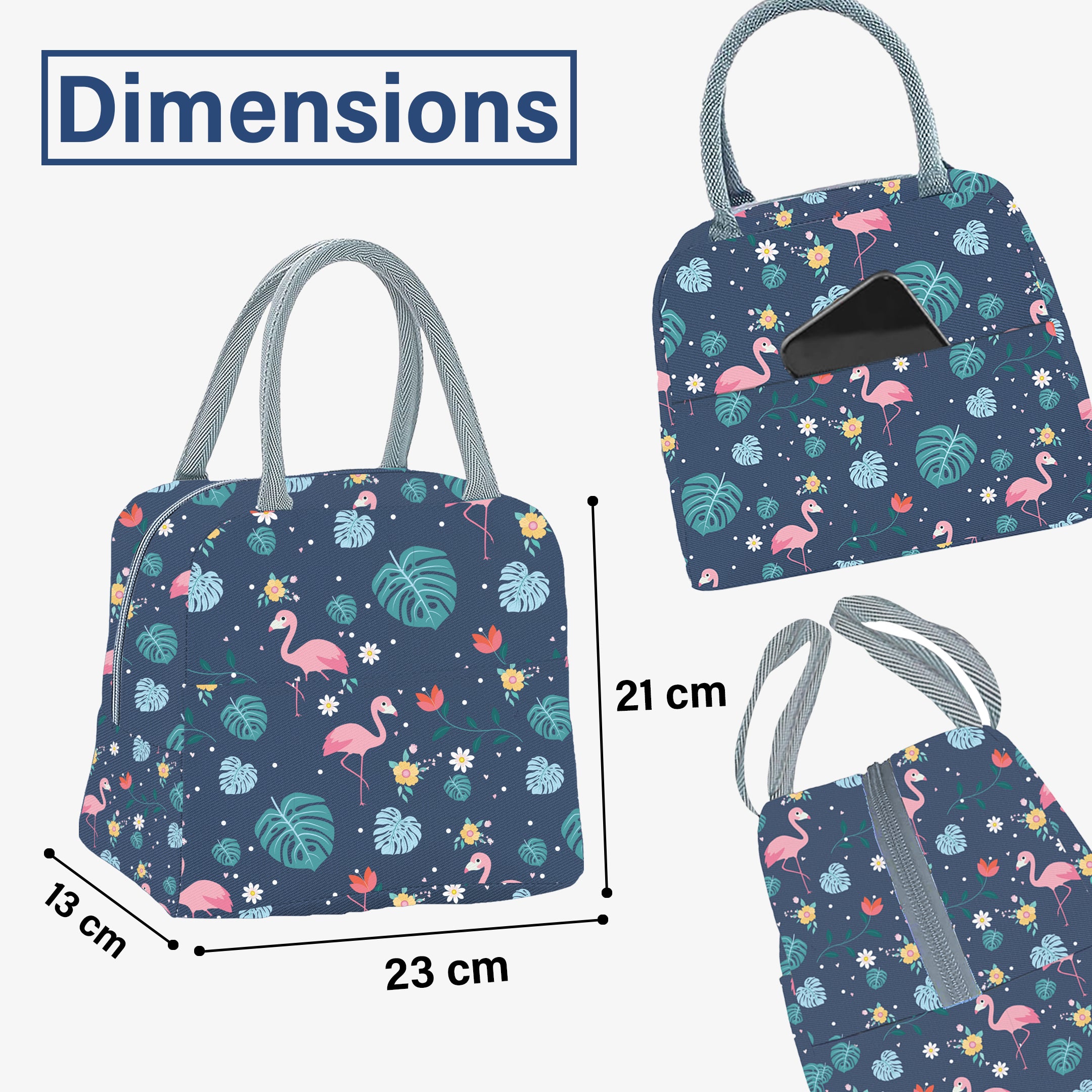 MY FAV Women Waterproof Carry On Tote Tiffin Bag for Travel, Office, Picnic, Camping Outdoor, College & School, Durable and Lightweight Bag