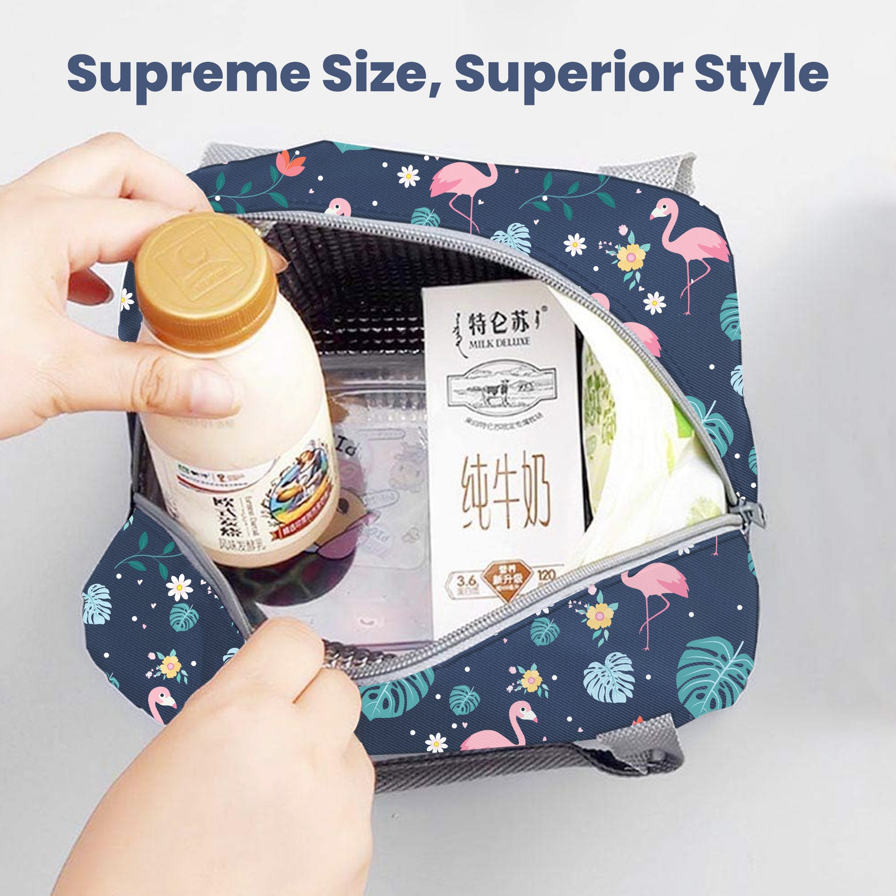 MY FAV Women Waterproof Carry On Tote Tiffin Bag for Travel, Office, Picnic, Camping Outdoor, College & School, Durable and Lightweight Bag