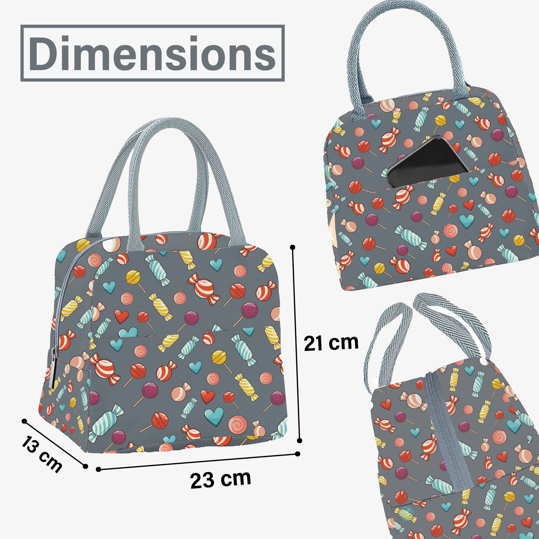 MY FAV Women, Waterproof Carry On Tote Tiffin Bag for Travel, Office, Picnic, Camping Outdoor, College & School, Durable and Lightweight Bag-1