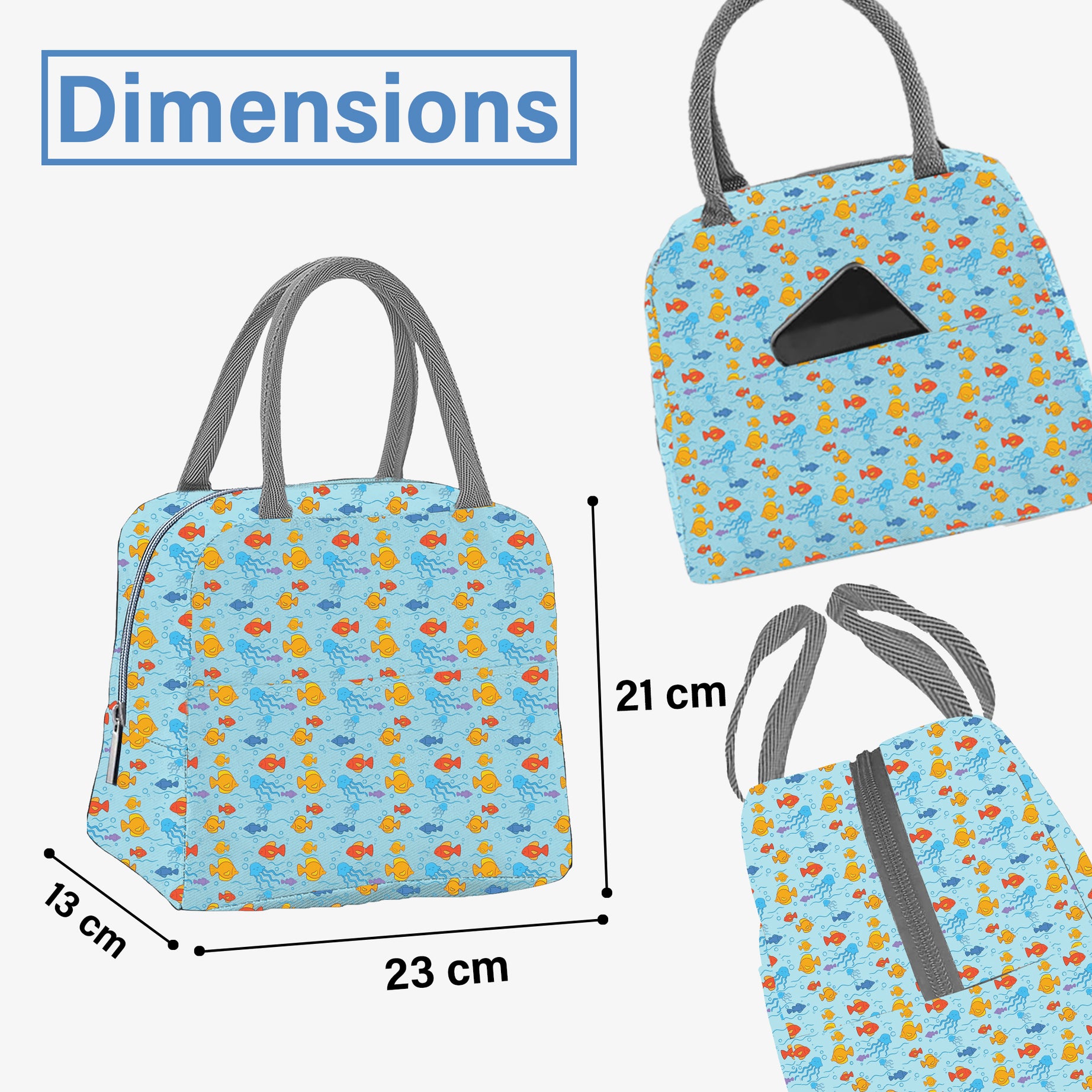 MY FAV Women Waterproof Carry On Tote Tiffin Bag for Travel, Office, Picnic, Camping Outdoor, College & School, Durable and Lightweight Bag-3