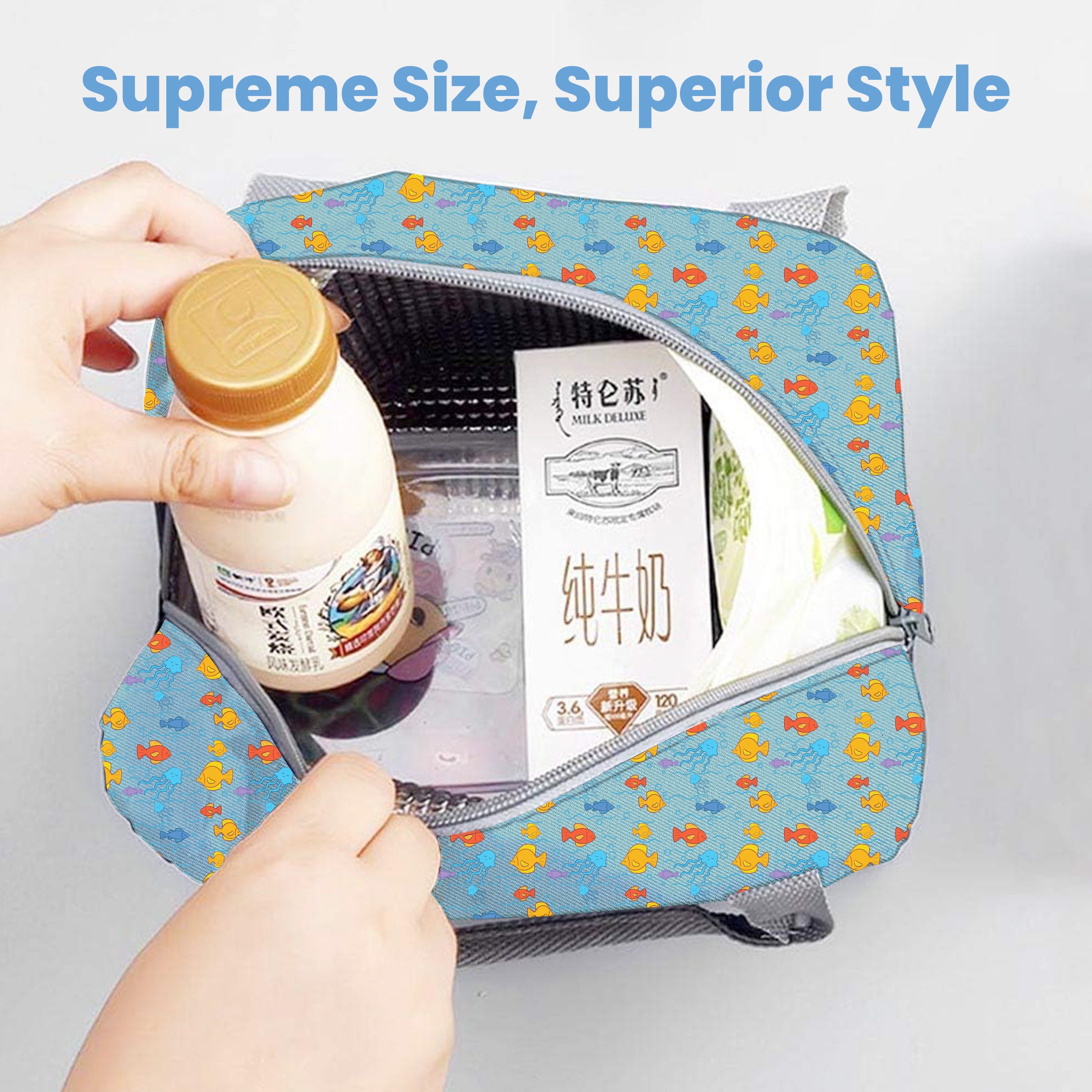 MY FAV Women Waterproof Carry On Tote Tiffin Bag for Travel, Office, Picnic, Camping Outdoor, College & School, Durable and Lightweight Bag-3