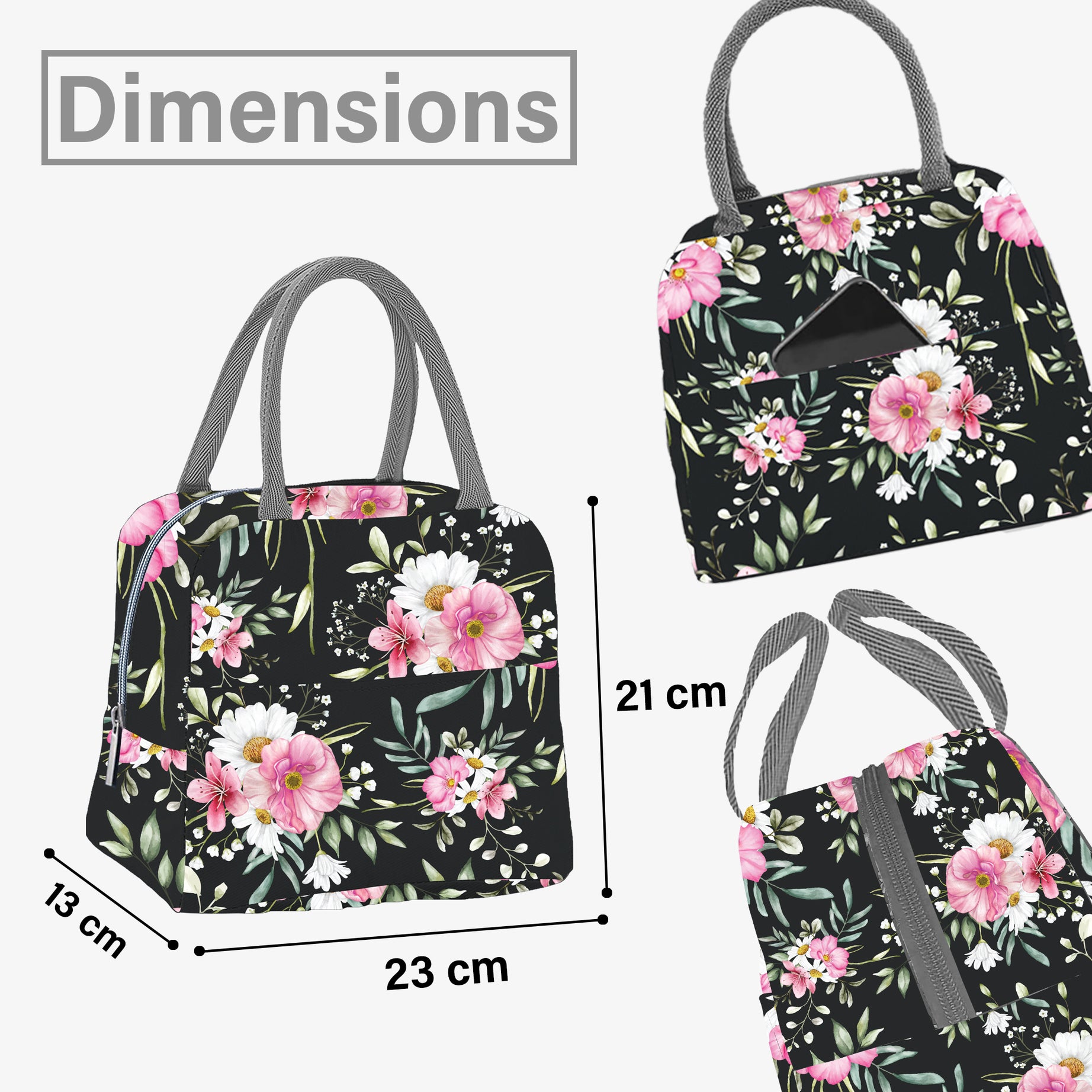 MY FAV Women, Waterproof Carry On Tote Tiffin Bag for Travel, Office, Picnic, Camping Outdoor, College & School, Durable and Lightweight Bag-4