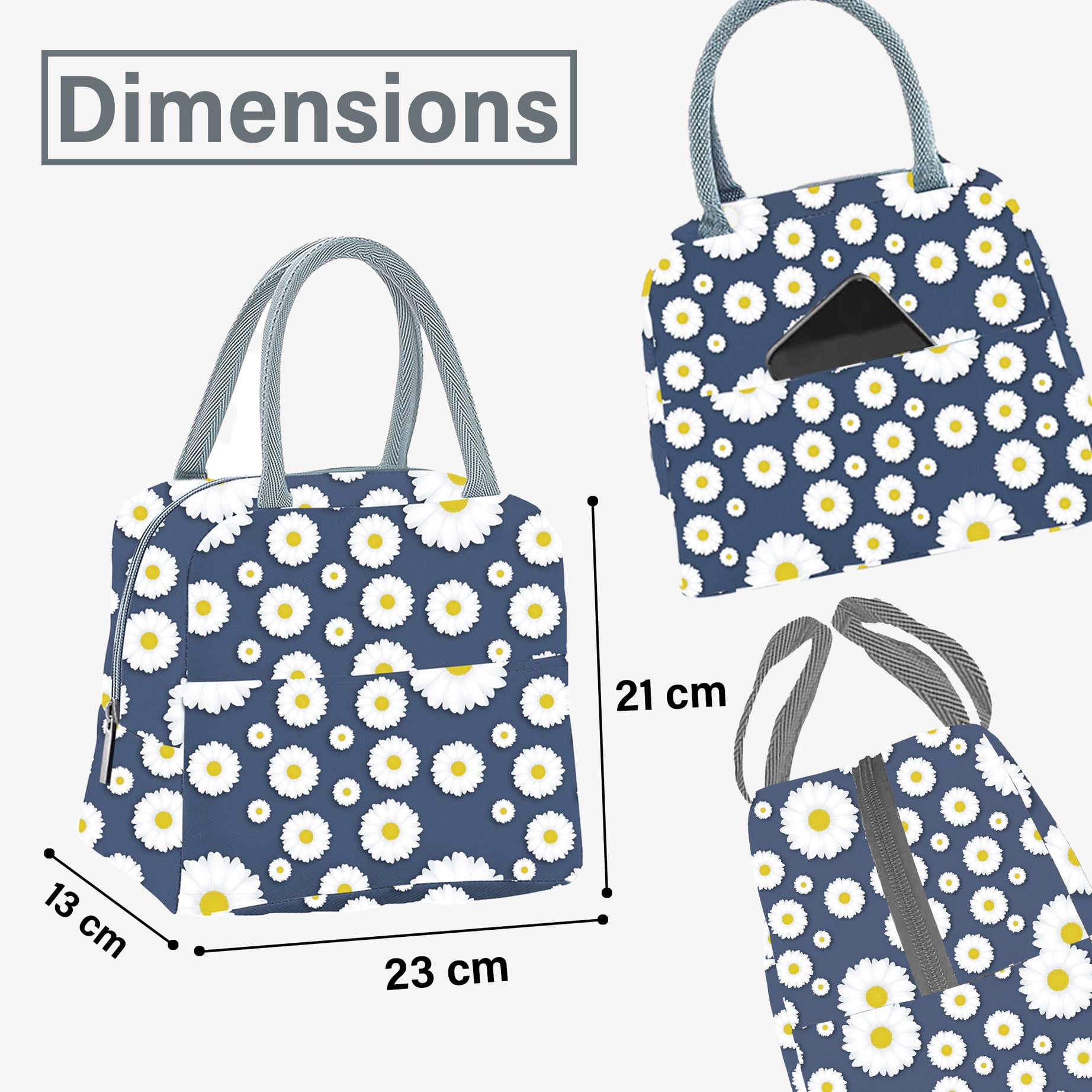 MY FAV Women, Waterproof Carry On Tote Tiffin Bag for Travel, Office, Picnic, Camping Outdoor, College & School, Durable and Lightweight Bag-5