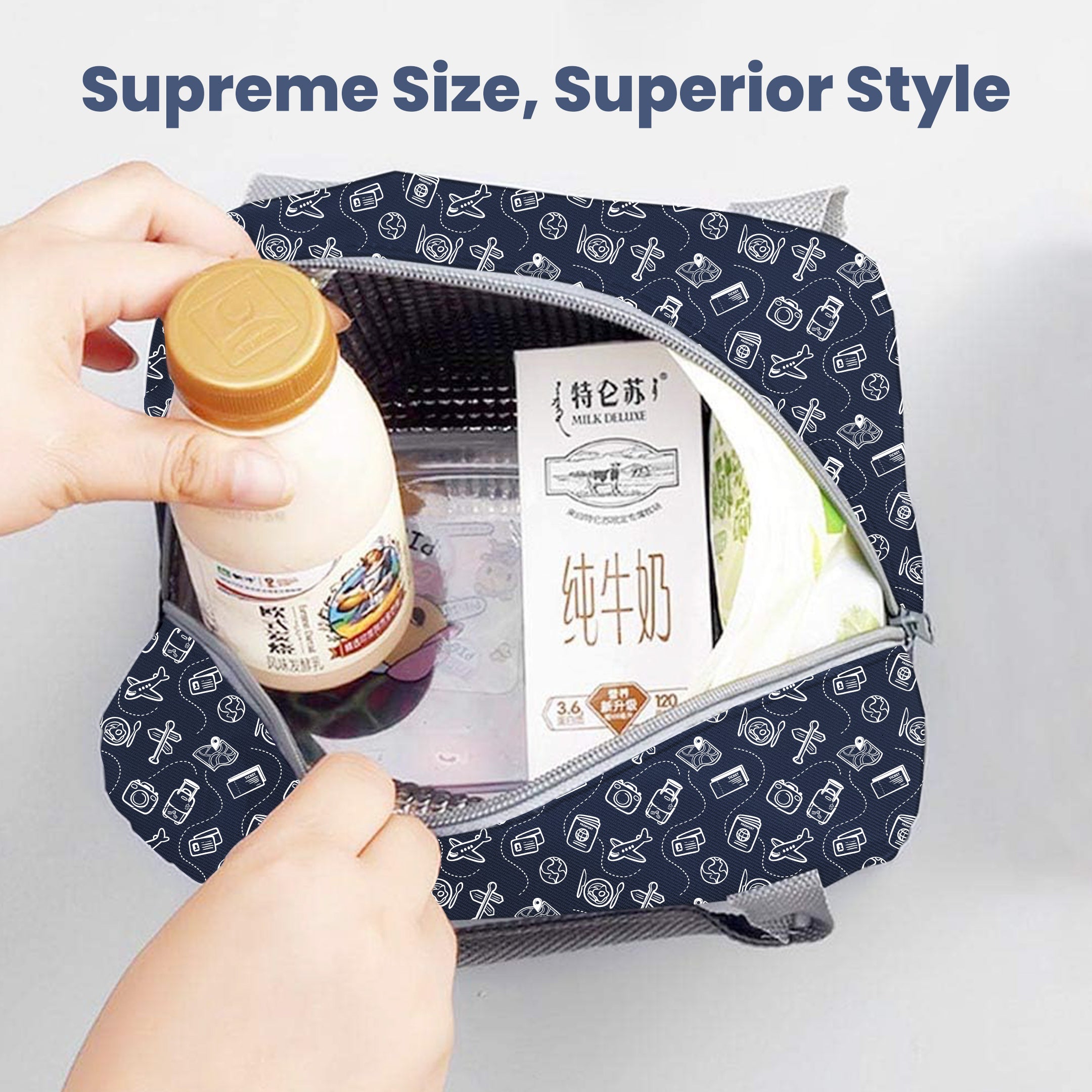 MY FAV Women, Waterproof Carry On Tote Tiffin Bag for Travel, Office, Picnic, Camping Outdoor, College & School, Durable and Lightweight Bag-7