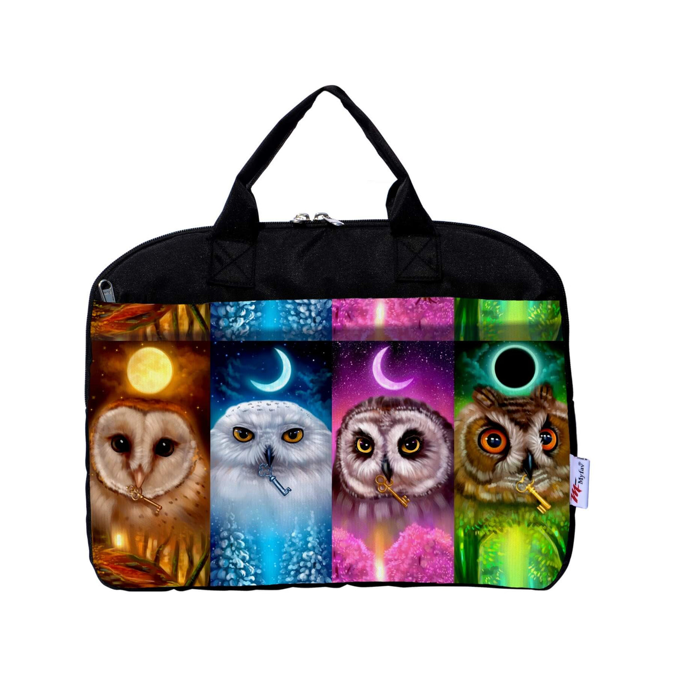 My Fav Owl Print Office Laptop Bag Briefcase 15.6 Inch for Women and Men