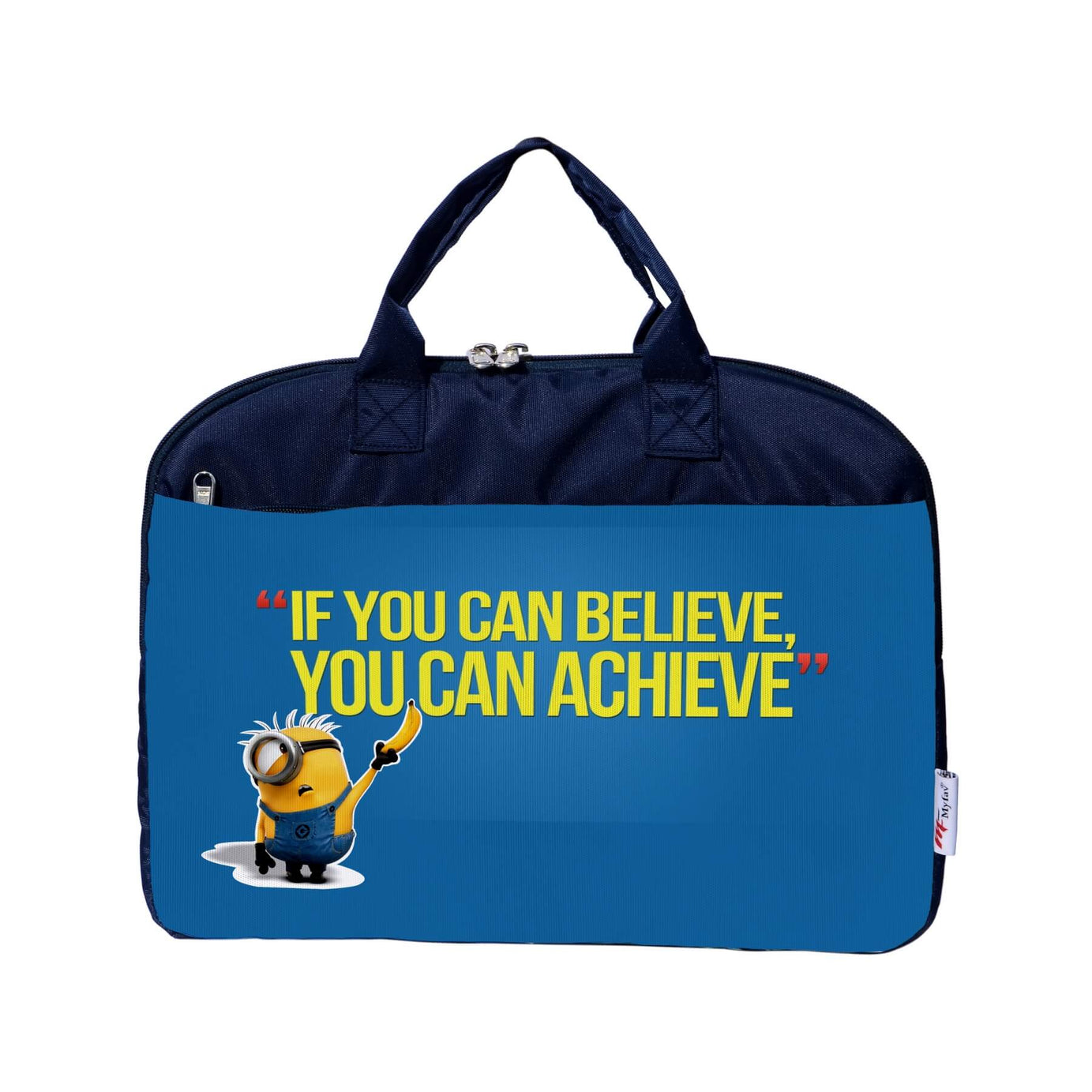 My Fav Blue Motivational Quote Office Laptop Briefcase Bag 15.6 Inch for Women and Men