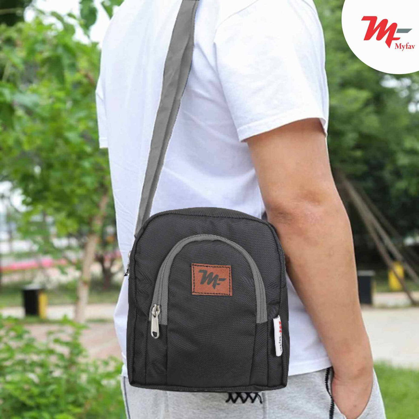 MY FAV Messenger Bag for Men Women, Water Resistance Heavy Duty Multi-Compartment Zipper Closure Office, Sling Bag for Boys Girls (Copy)